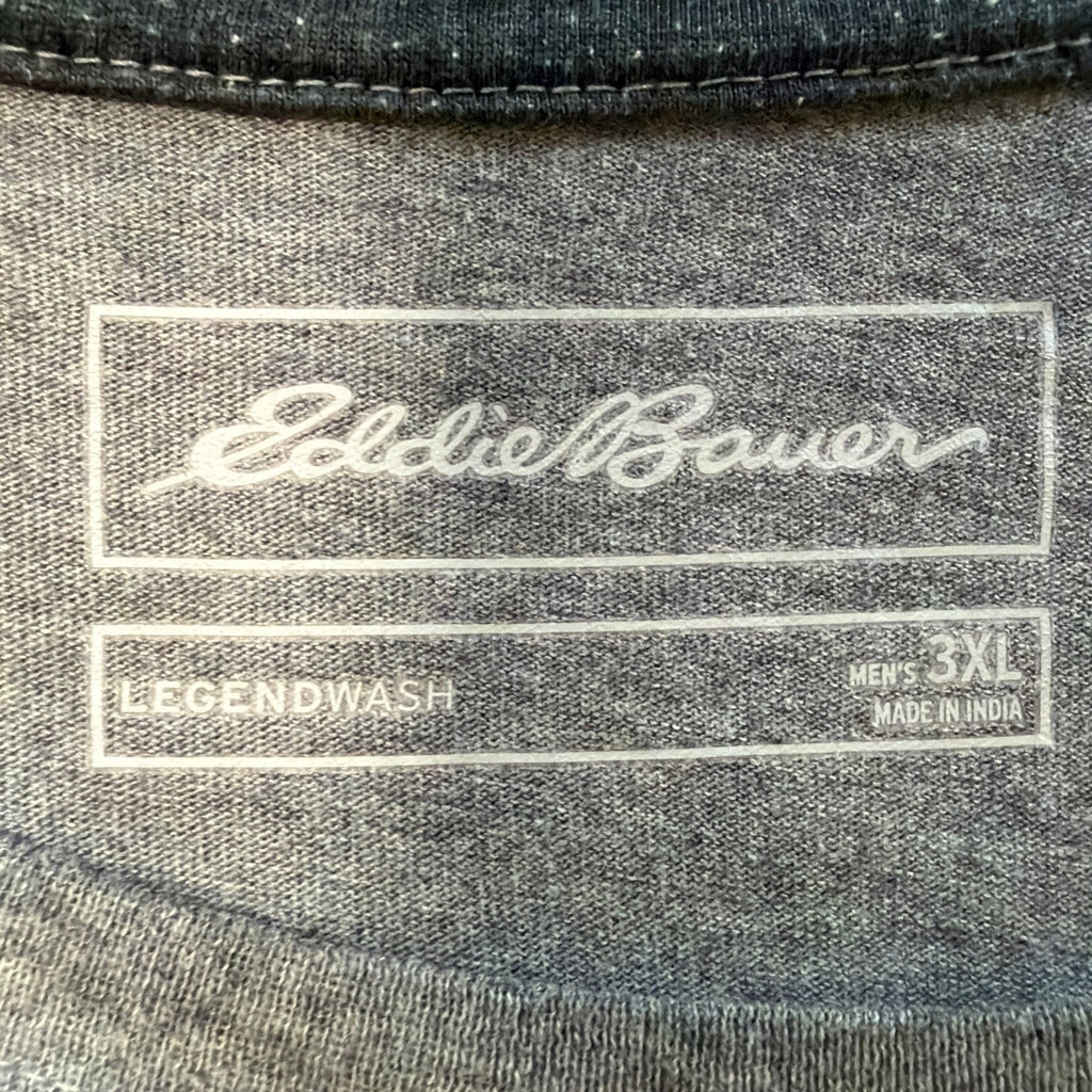 Eddie Bauer Men’s Legend Wash Guide Graphic Classic T-Shirt Color Grey Size 3XL