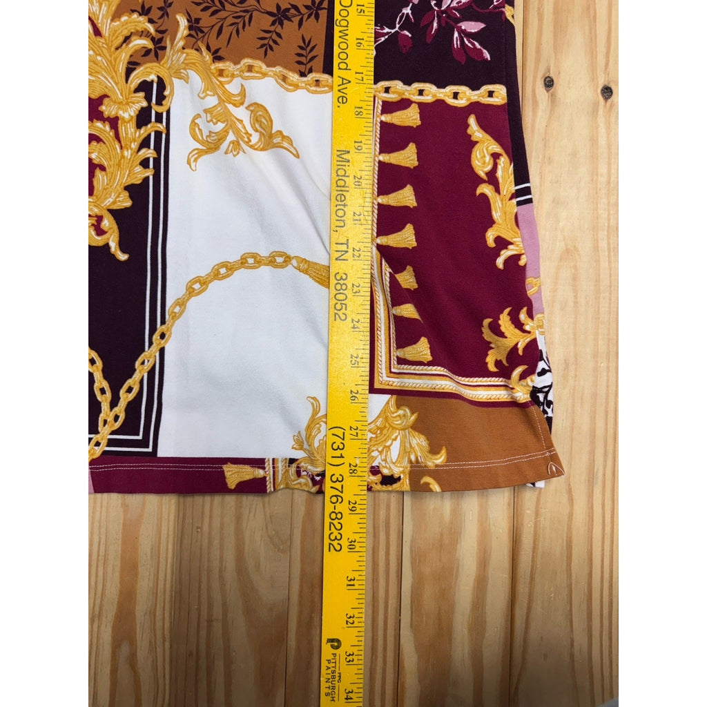 DENIM & COMPANY LADIES LONG SLEEVE TUNIC SHIRT Sz M