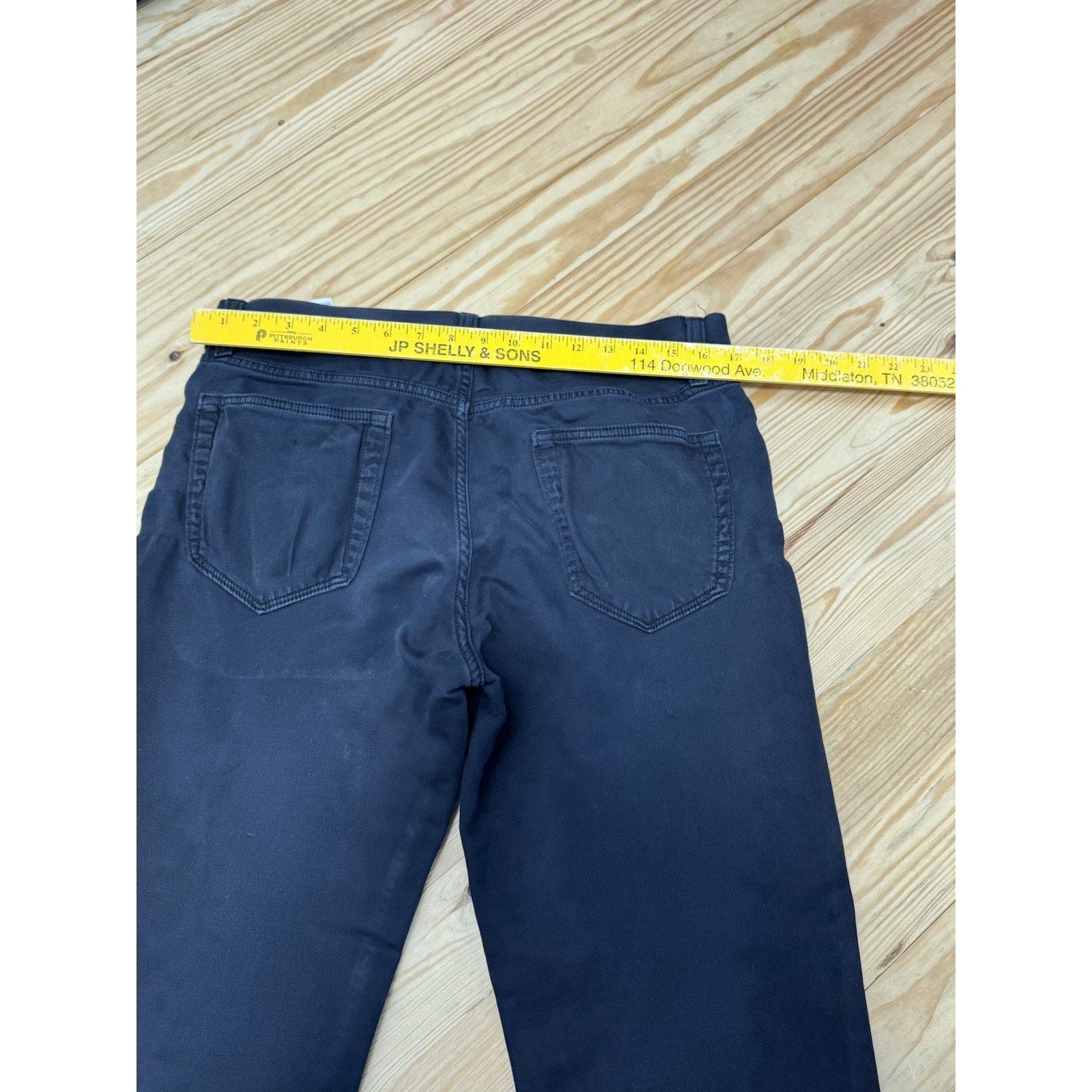 Banana Republic Black Denim Traveler Athletic Slim Fit Stretch Men’s Size 33X32