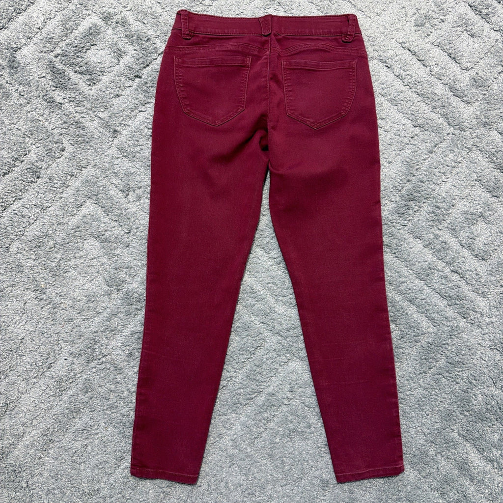 Democracy Jeans Womens 6 Red Ab Solution Stretch Ankle Skimmer 30x27