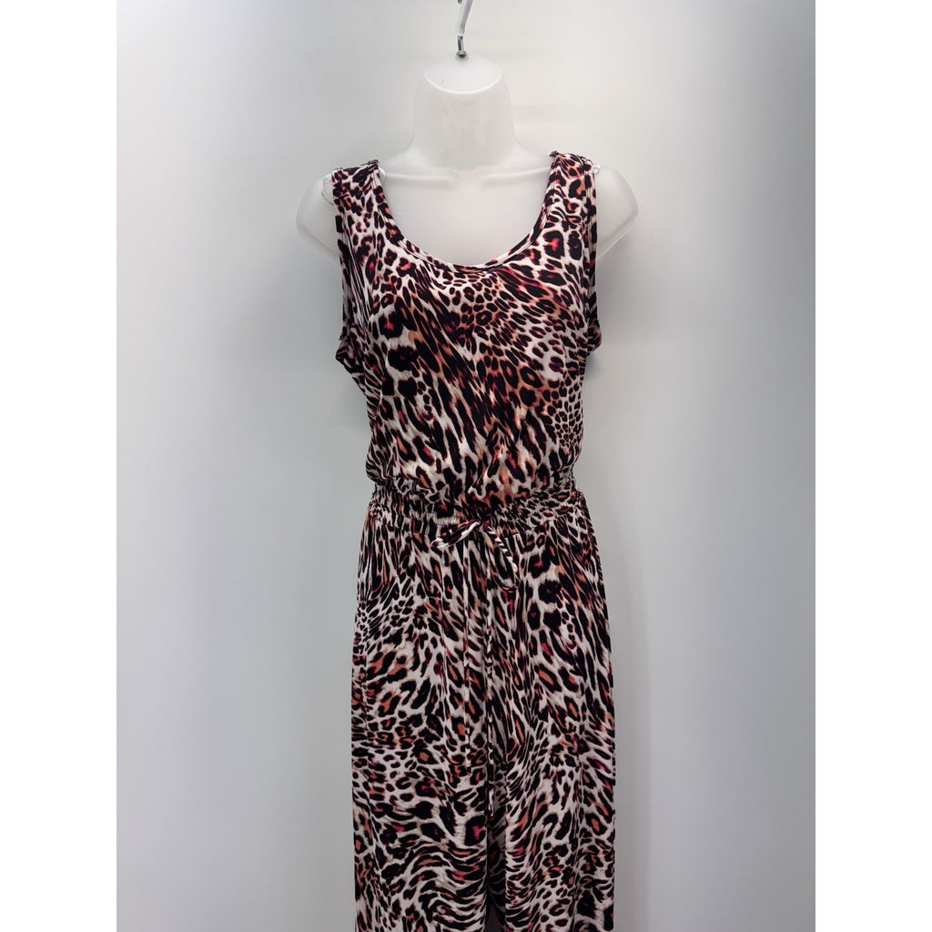 CALVIN KLEIN Sleeveless Black Pink Jumpsuit Romper Women’s Size 10 NWOT