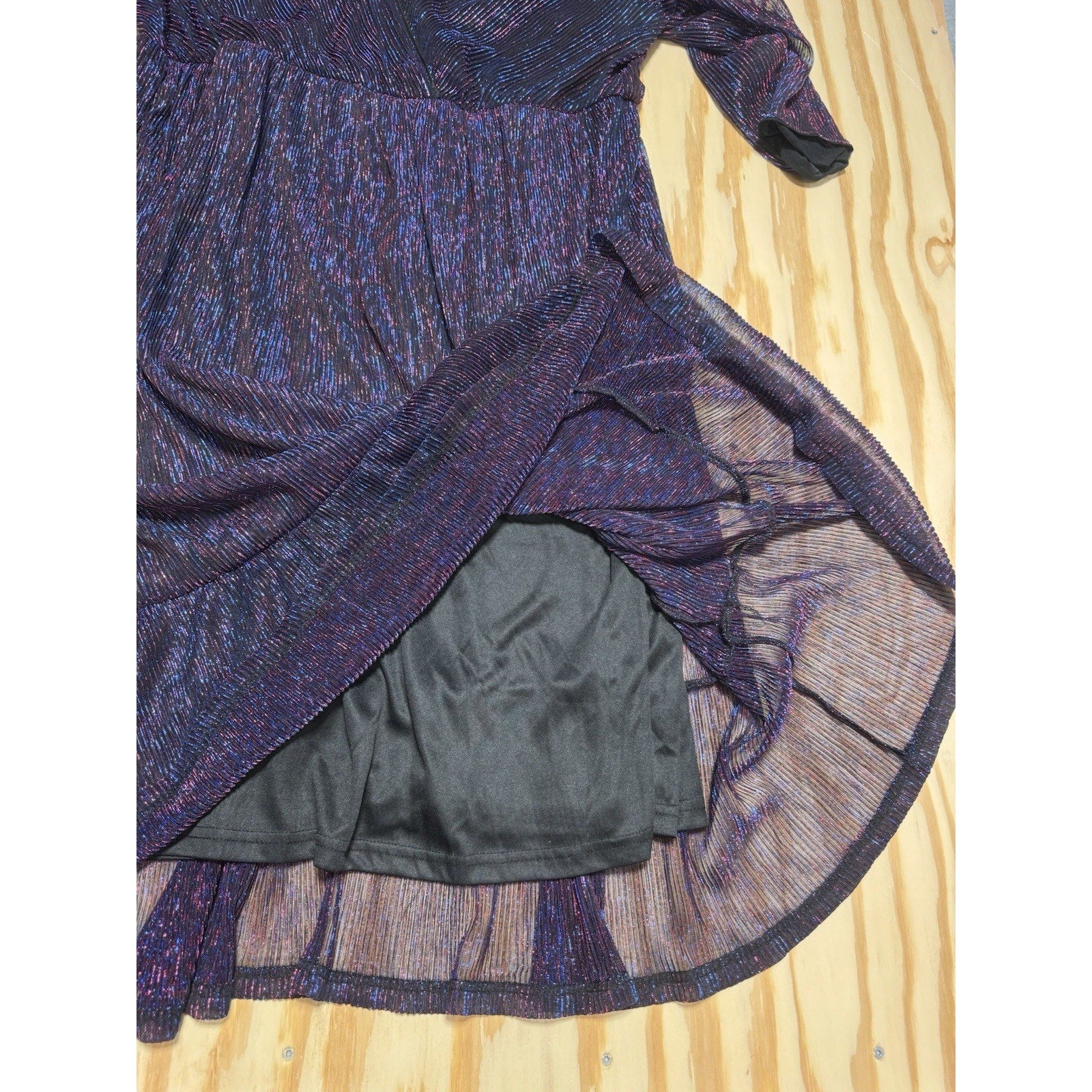 Bloomchic Dress Purple Black Sheer Shimmery Fairy Witchy Women’s Size 22-24 New