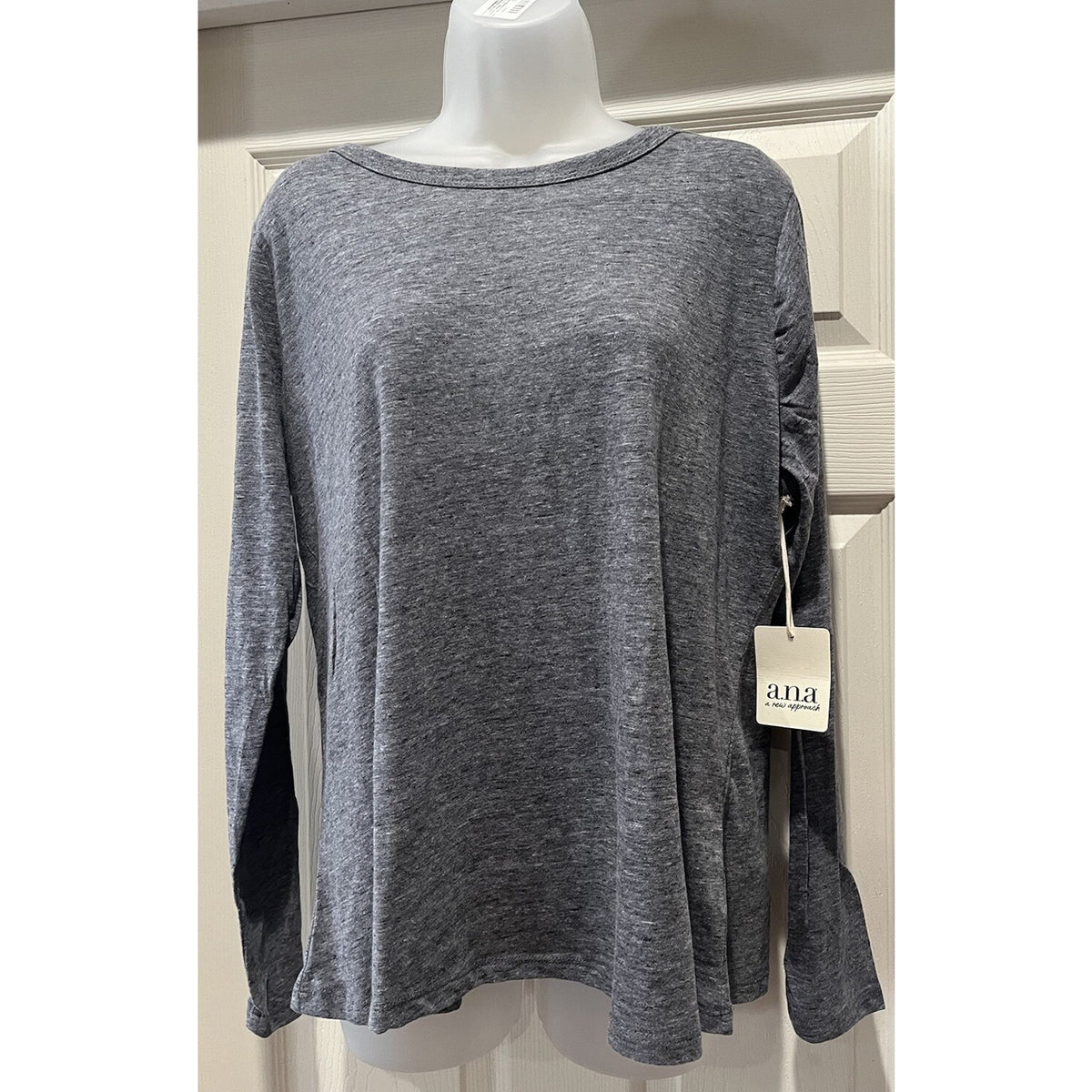 a.n.a A New Approach Gray Long Sleeve Soft Jersey Thermal Top Size XXL NWT