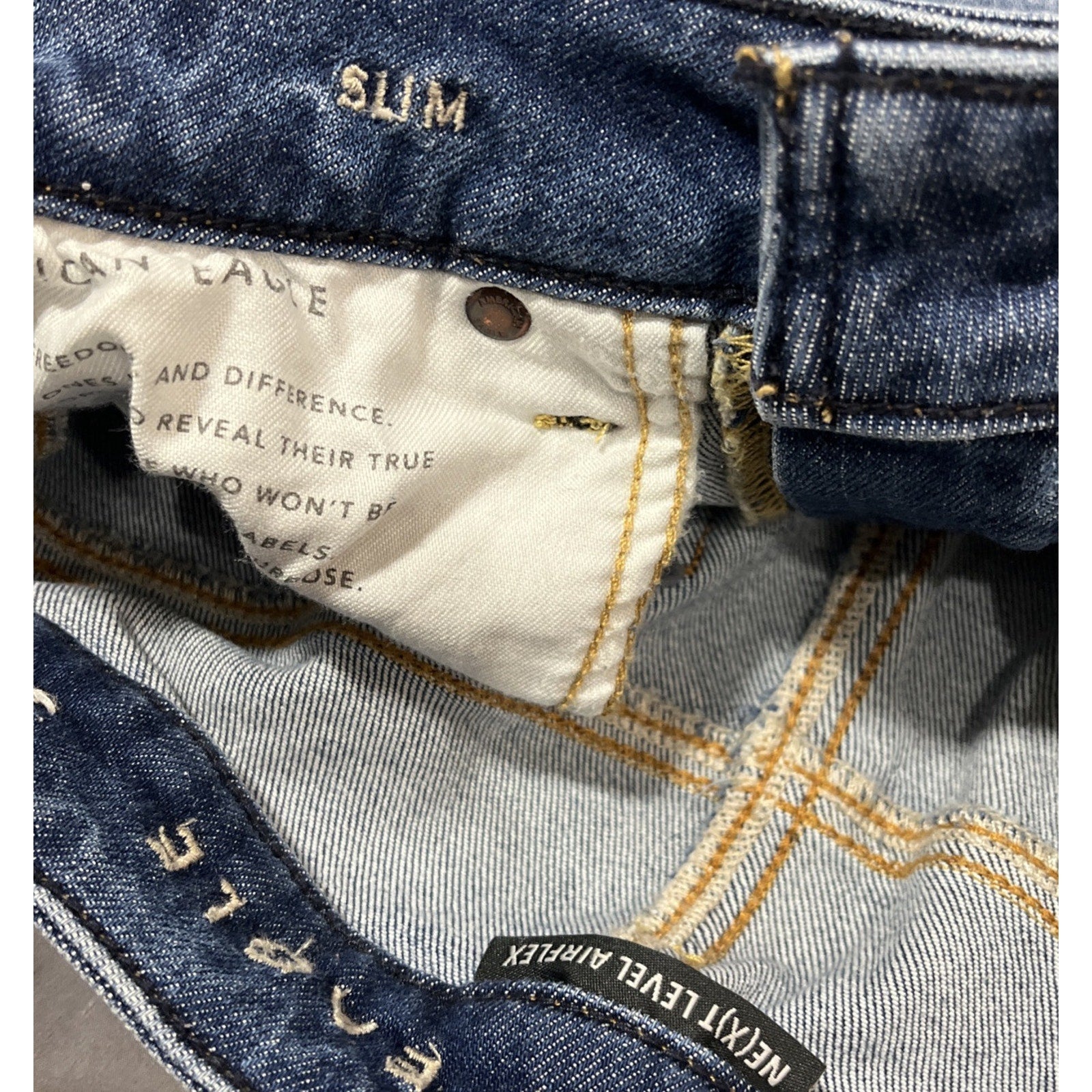 American Eagle Jeans Men's Slim Straight Fit Next Level Stretch Denim 31x32