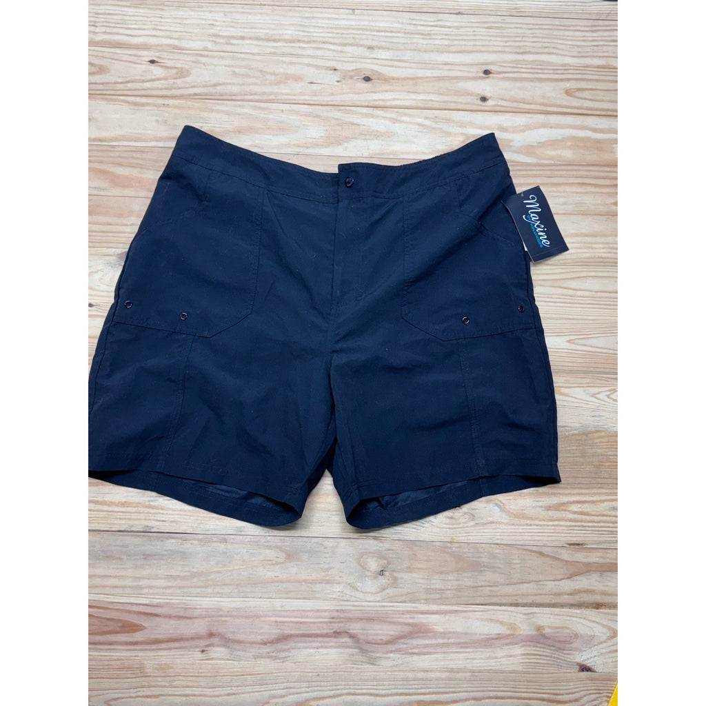 Maxine Of Hollywood, Women’s 7" Black Swim Shorts Sz 18 NWT