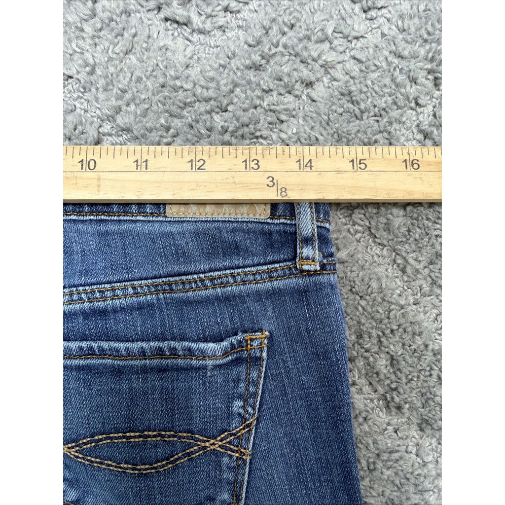 ABERCROMBIE & FITCH Y2K Jeans EMMA Bootcut Womens 6 27x33 Stretch Actual 28x31
