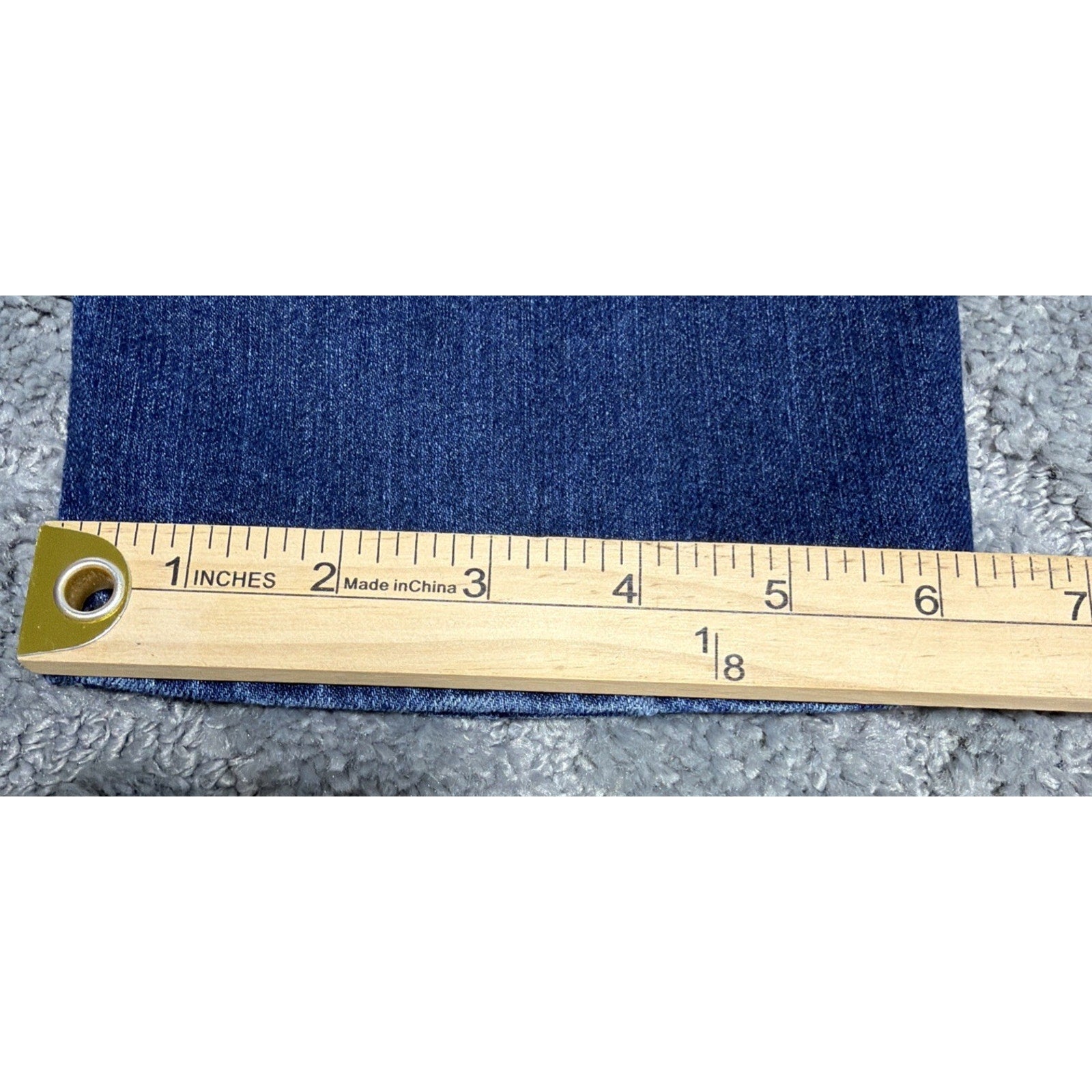 Seven 7 Skinny Jeans Womens Blue Denim Embellished Pocket Size 10 33x29