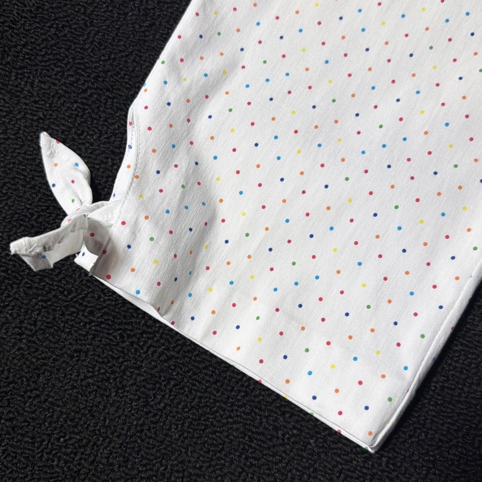 Counterparts Multi Dot Capri Super Stretch Pants Womens Size 10 Pet White NWT