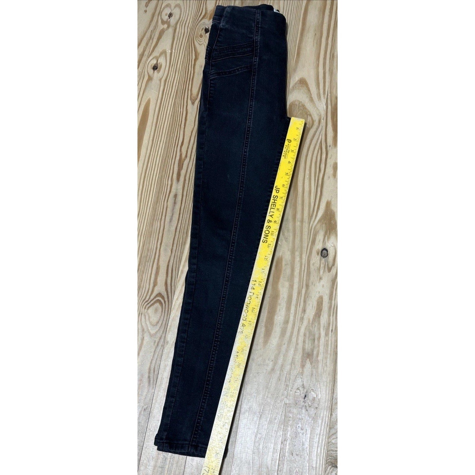 Free People Stretch 'Feel Alright Skinny' Jean, High Rise Black- Size 25
