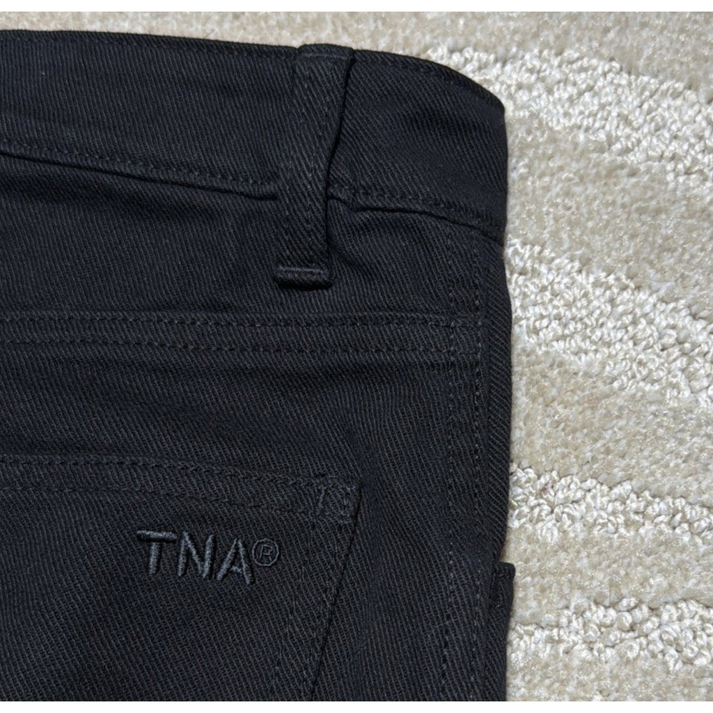 Aritzia TNA Womens Cargo Pants Size 6 Black Drawstring Ankle 30x31 NWOT
