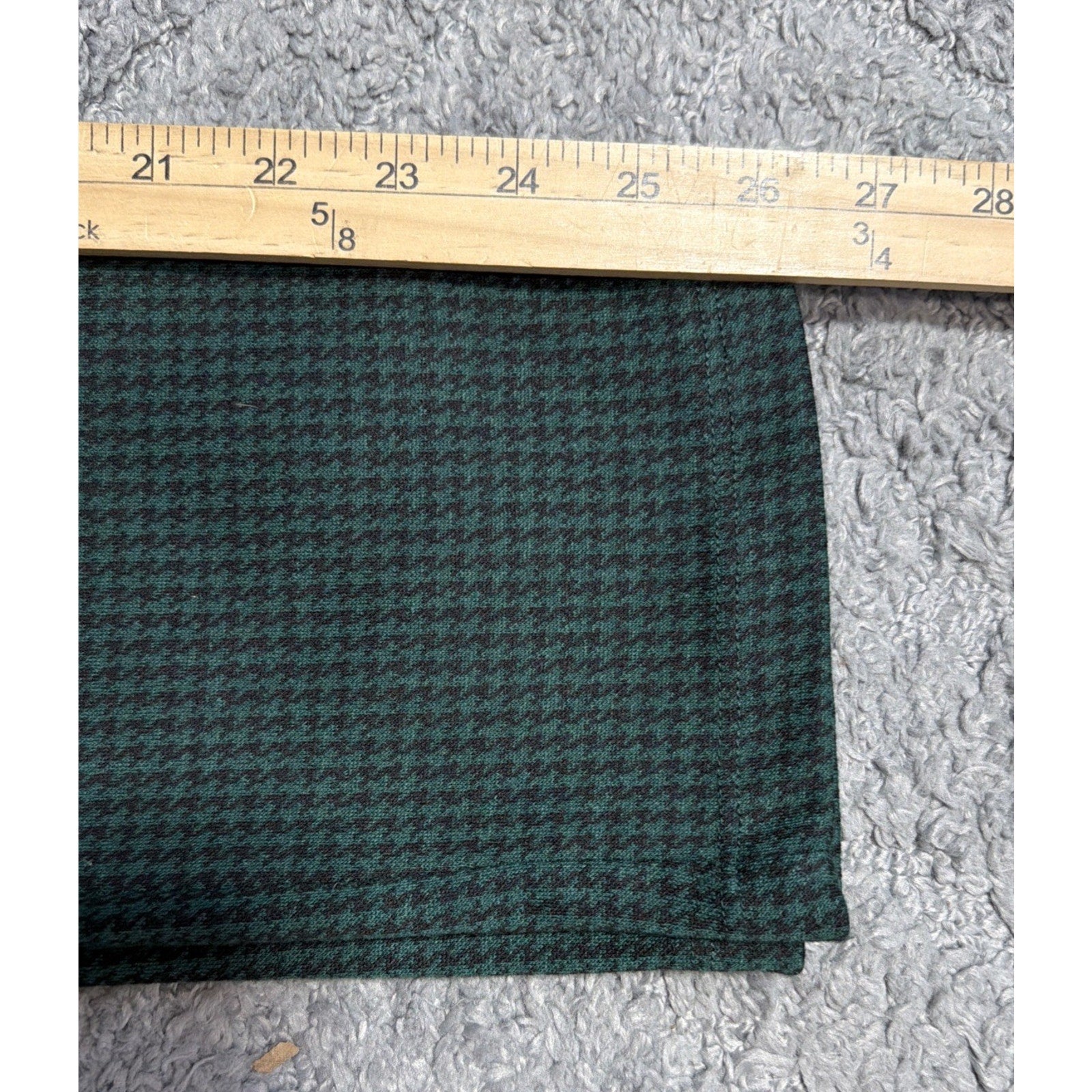 Urban Outfitters Houndstooth Plaid Straight Leg Pants Women's Green Black M