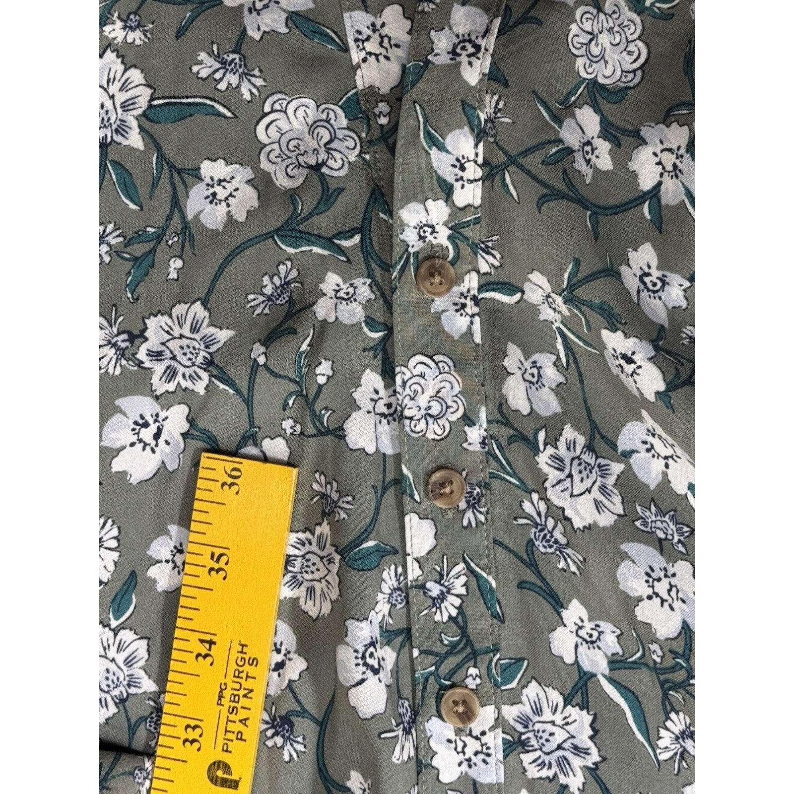 NWT Angel's Forever Young Peasant Boho Women's Sz L Floral Green Mid-dress