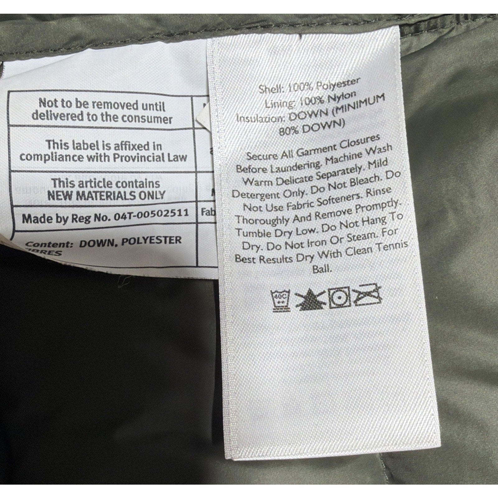 Eddie Bauer EB650 Women's Full Zip Down Puffer Jacket Green Size M Tall