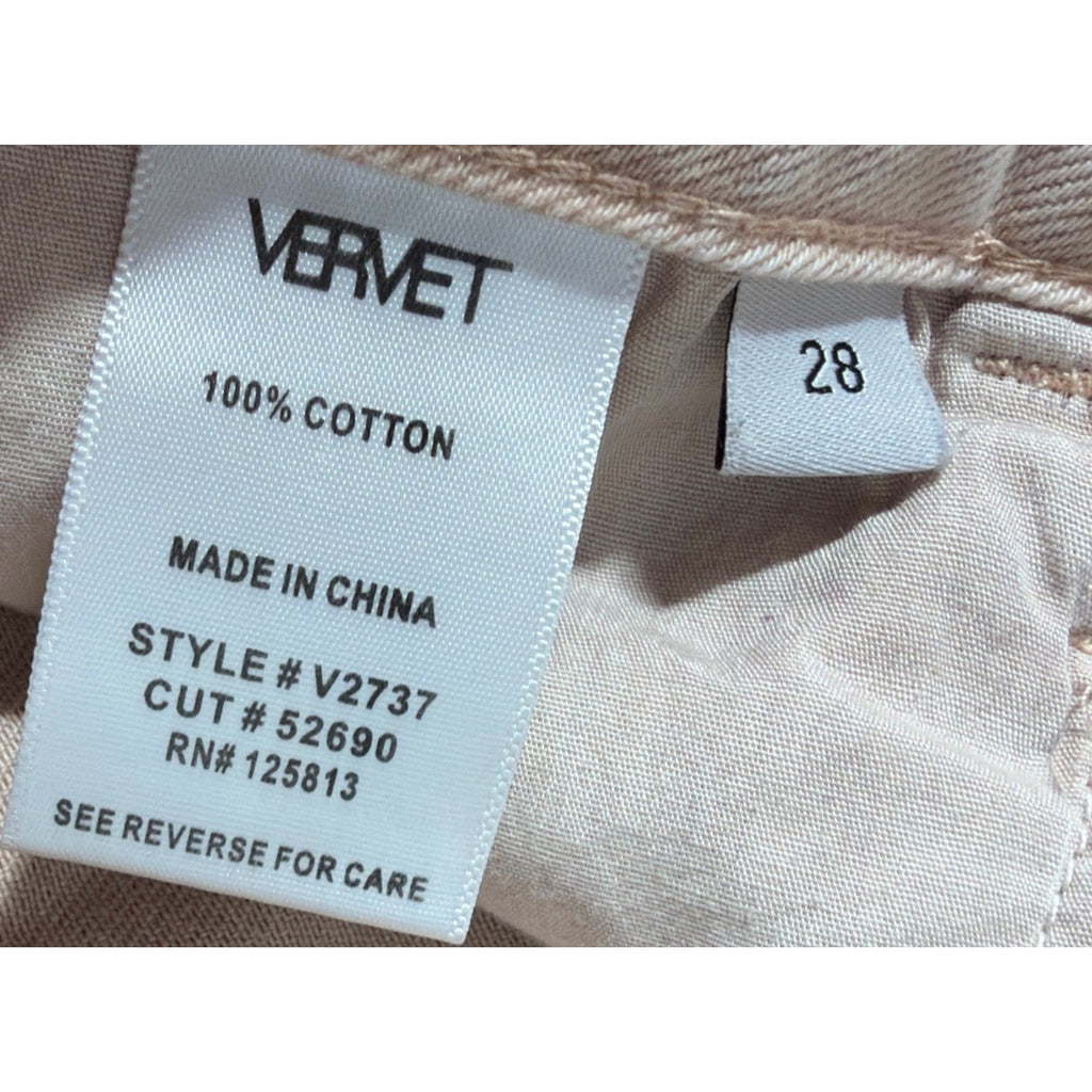 Distressed Jeans Vervet LA By Flying Monkey Raw Hem High Rise Denim Women’s 28