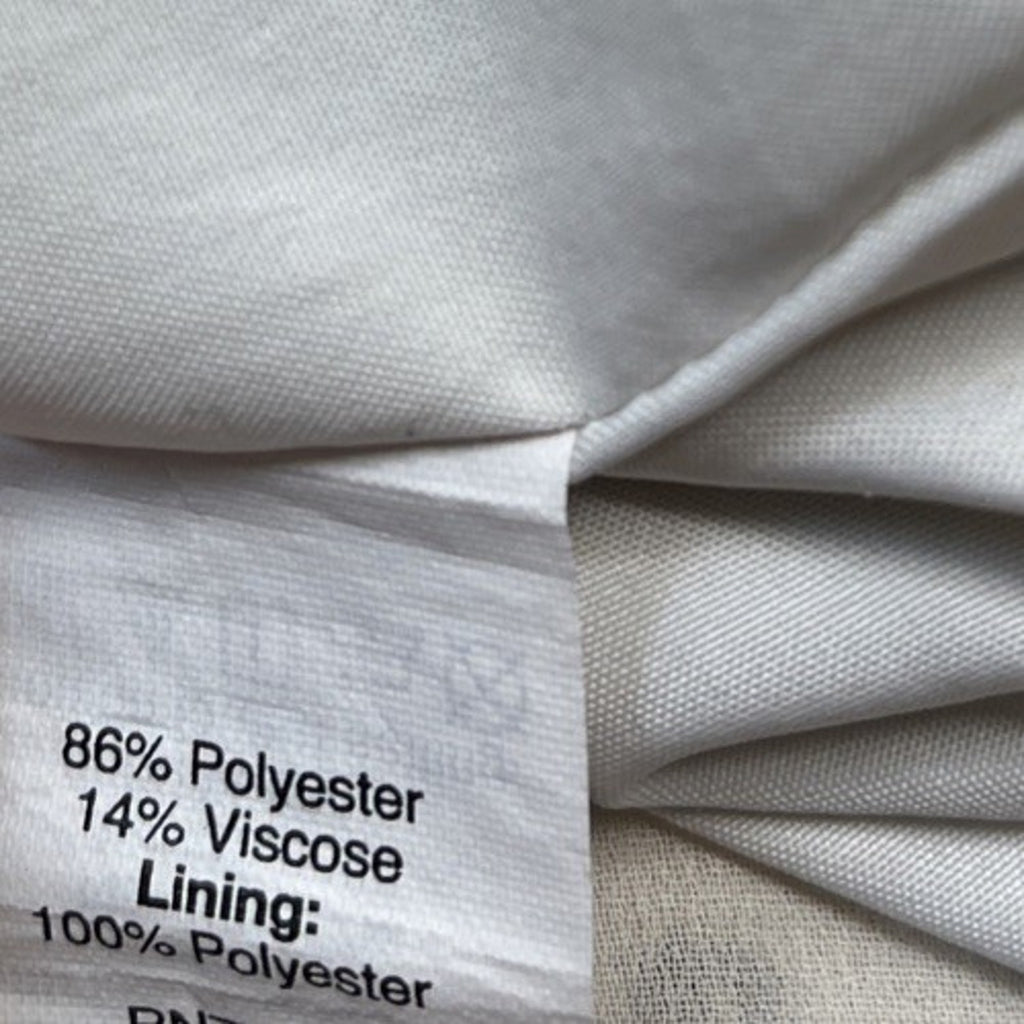 Classic J. Crew Short Sleeve Lined Blouse Size M Ivory White Flutter Sleeve