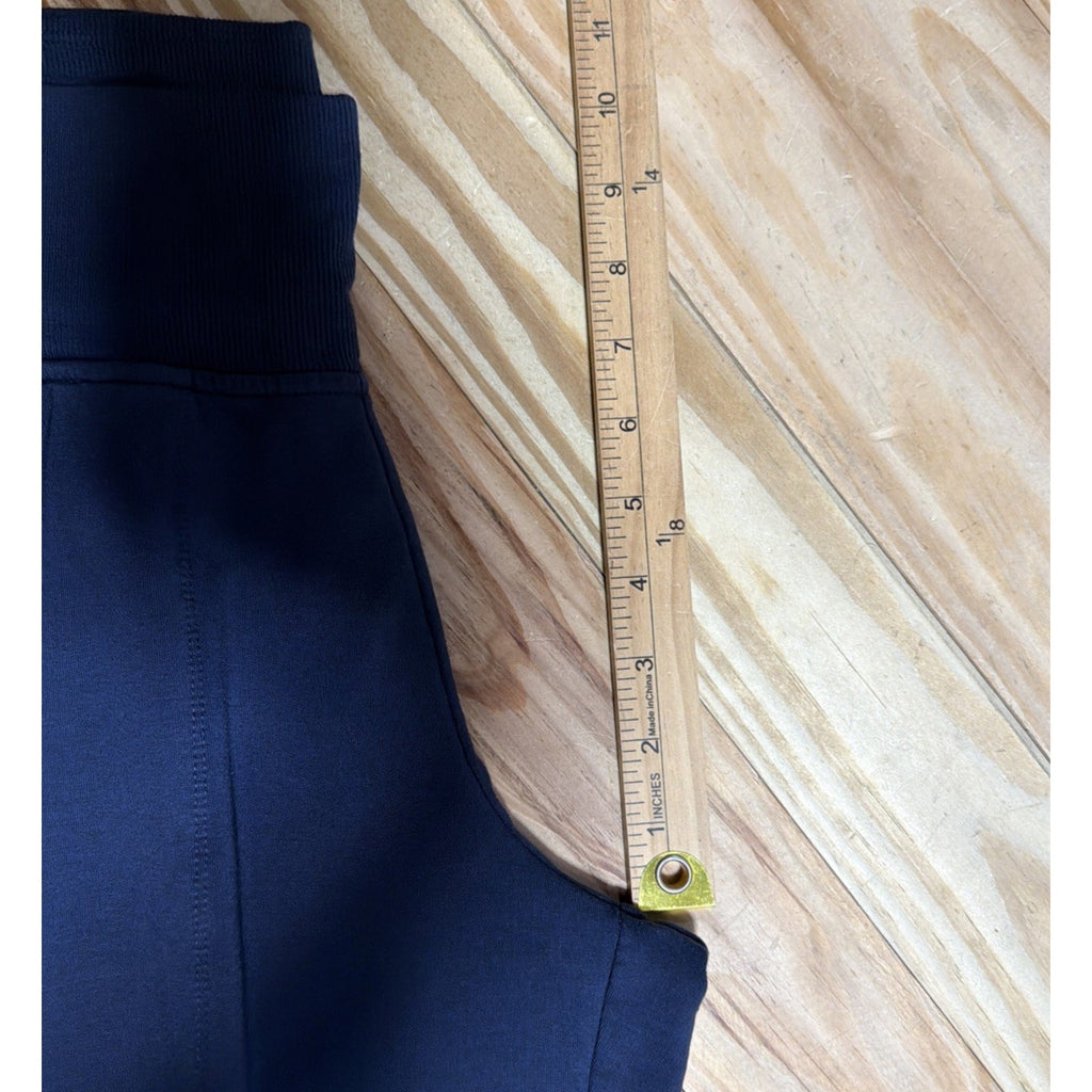 Athleta Women’s Navy Fleece Jogger Pants Size S Pull-On Pockets