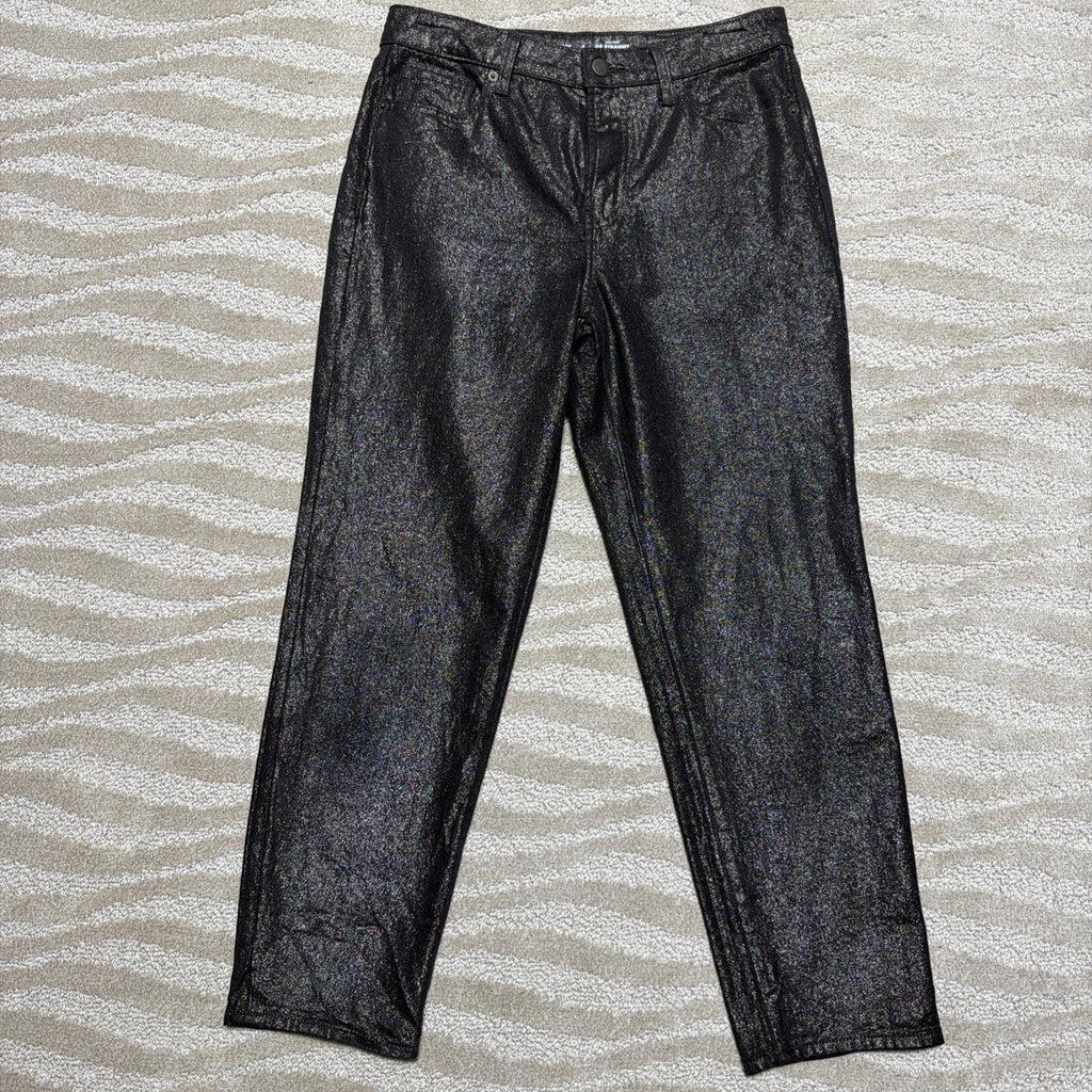 NWOT Women's Old Navy High Waist Shine O.G Shimmer Straight Ankle Jeans Size 6