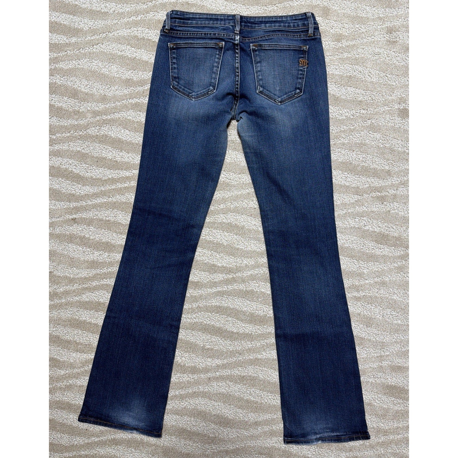 Miss Me Audrina Jeans Women's Size 28x32 Low Rise Bootcut Stretch 0748