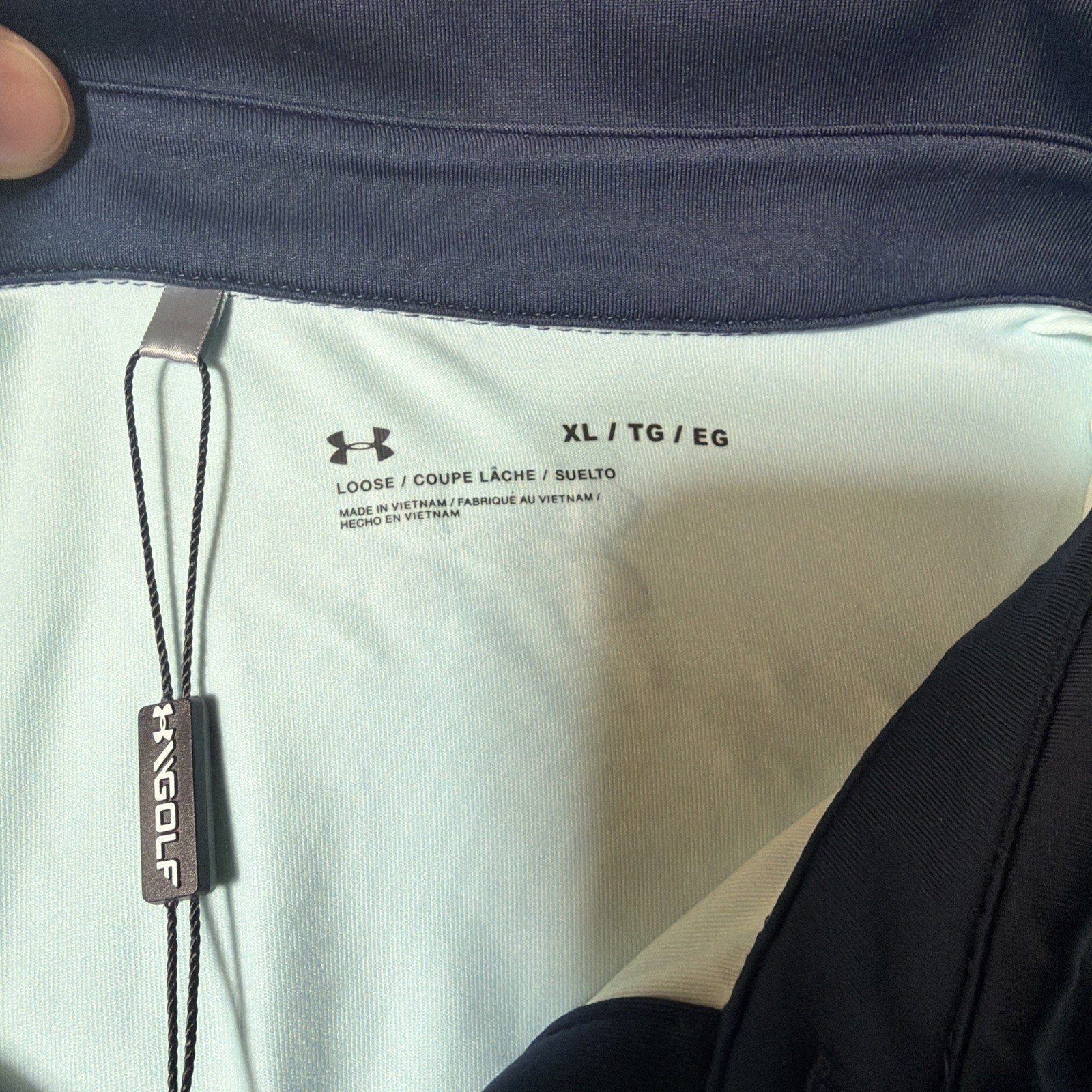 Under Armour Men's XL T2G Performance Color Block Golf Polo UPf 50 NWT Stretch