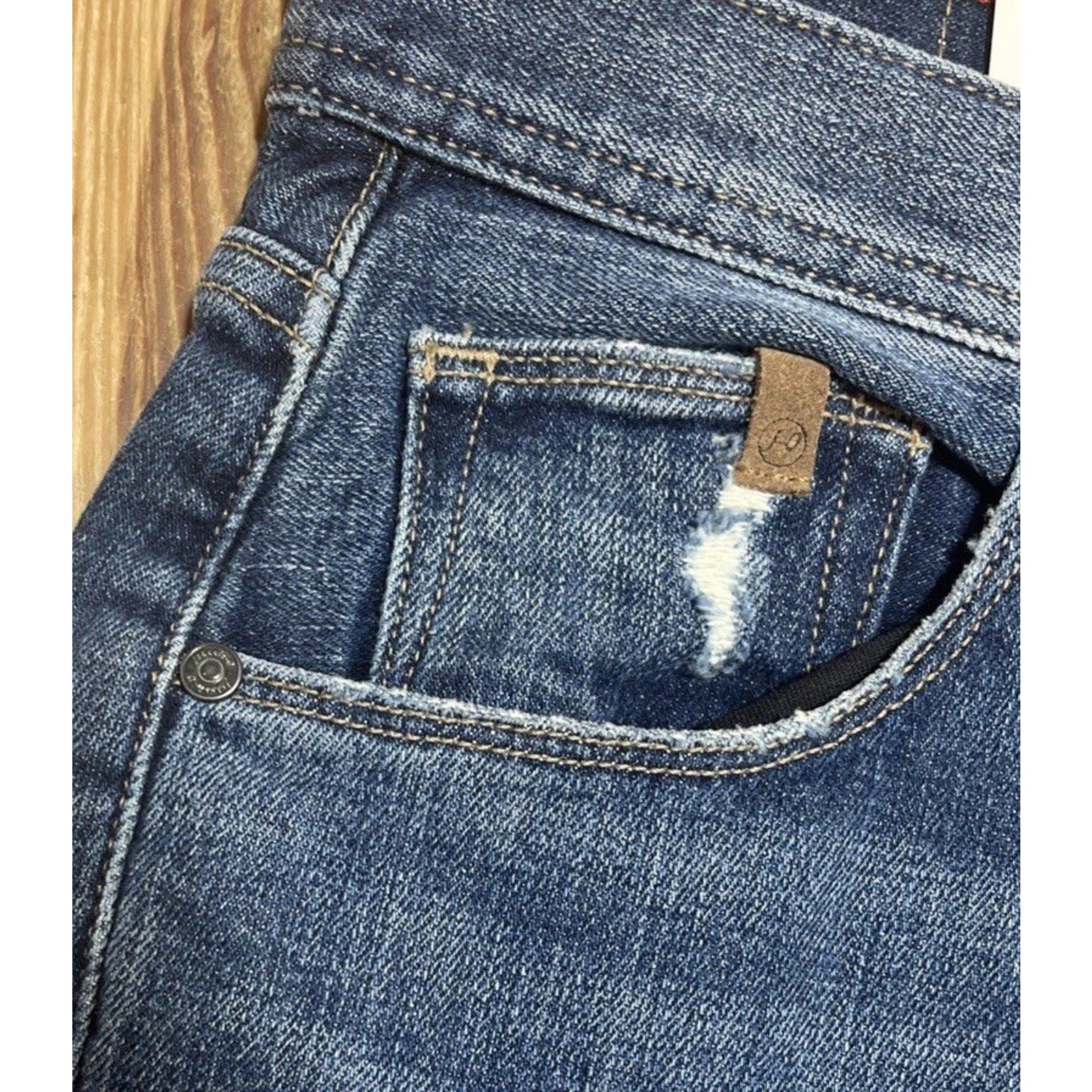 Johnnie O Jeans Mens 30x34 Blue Barlow Straight Leg Dark Denim NWT