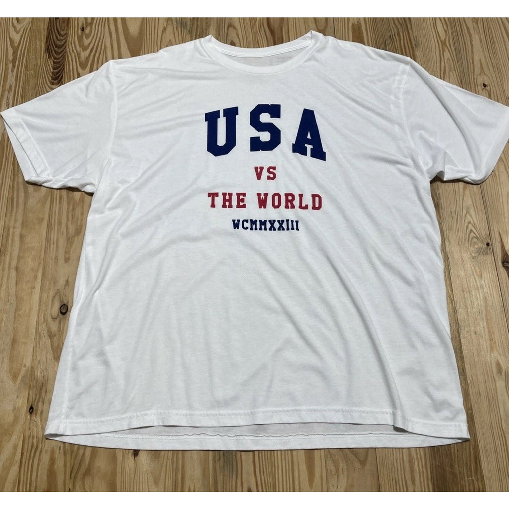 USA Beat Everybody USA Women Soccer Team Shirt WCMMXIX Size XXXL White