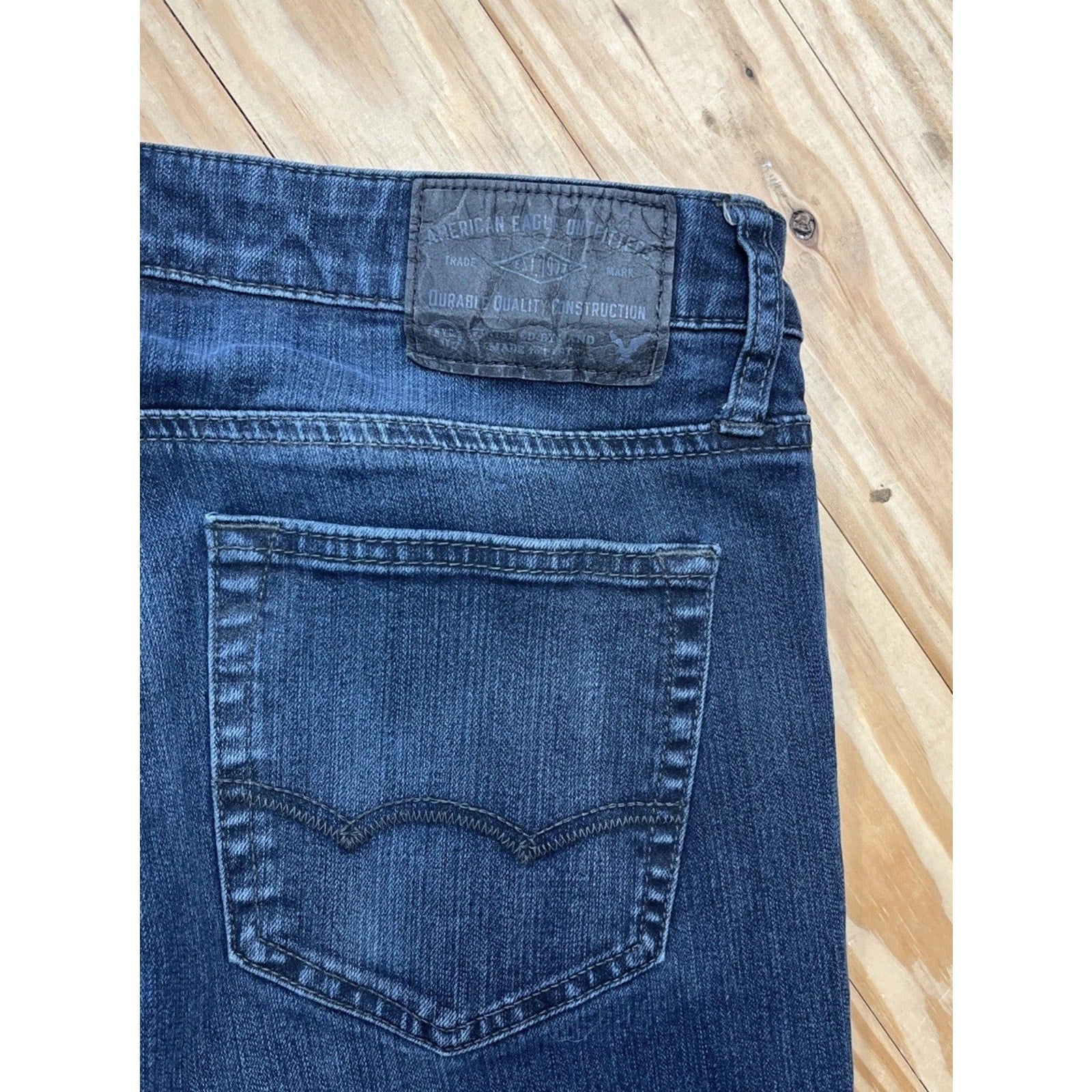 American Eagle Extreme Flex 4 Skinny Mens Dark Wash Jeans Size 30x30 Excellent