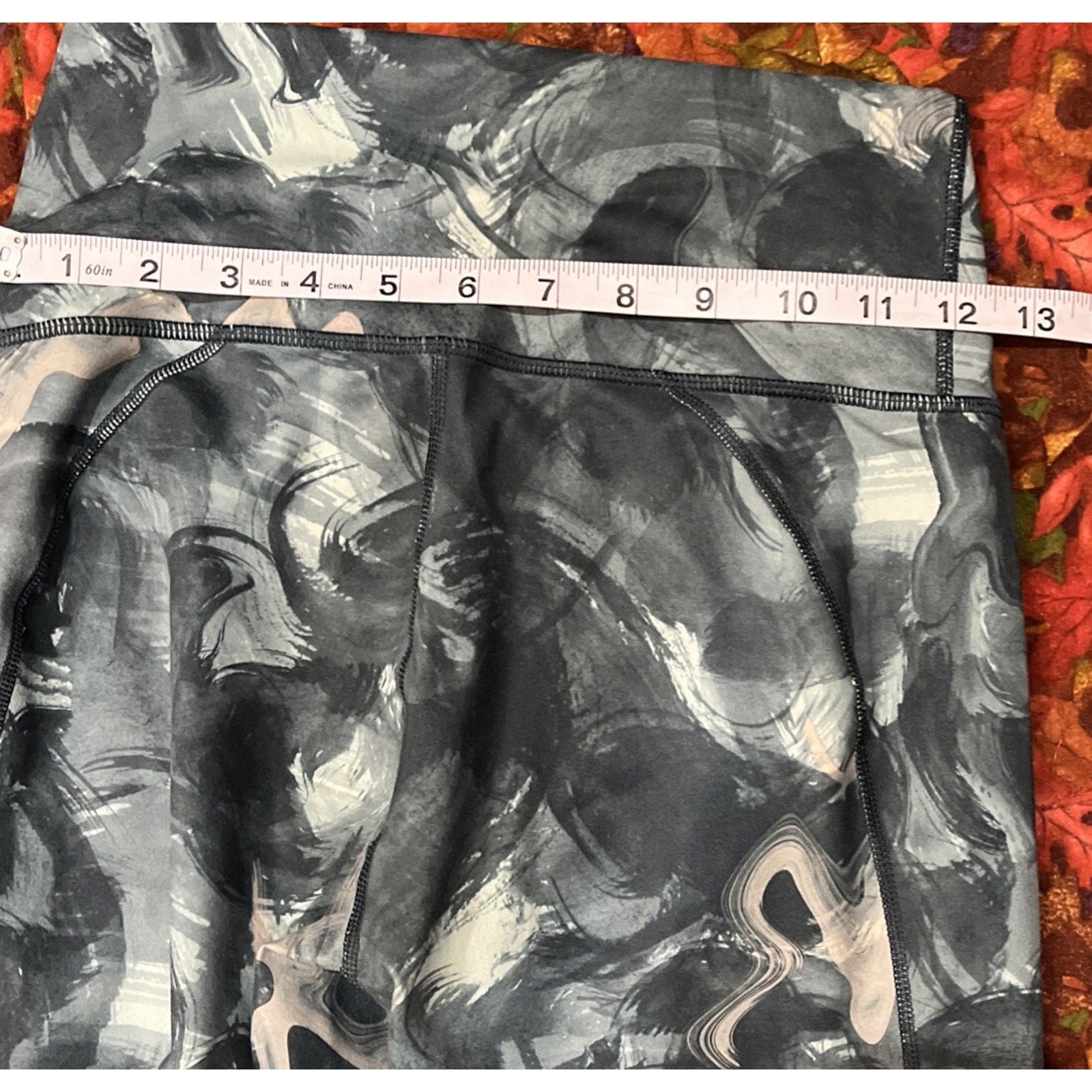 Fabletics Powerhold High Waisted 7/8 Leggings Marbling Pine Extra Small