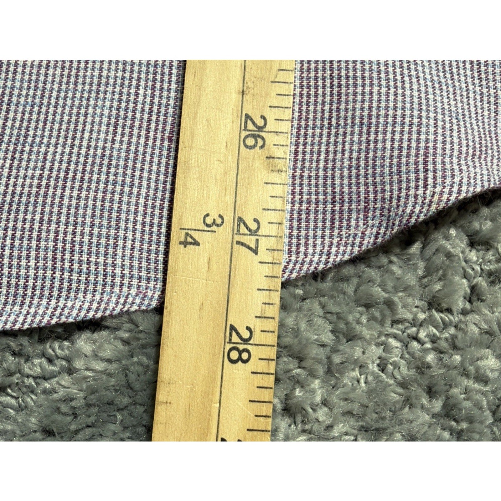 M&S Collection Pure Linen Mens L Shirt Purple Button Collared Preppy Casual