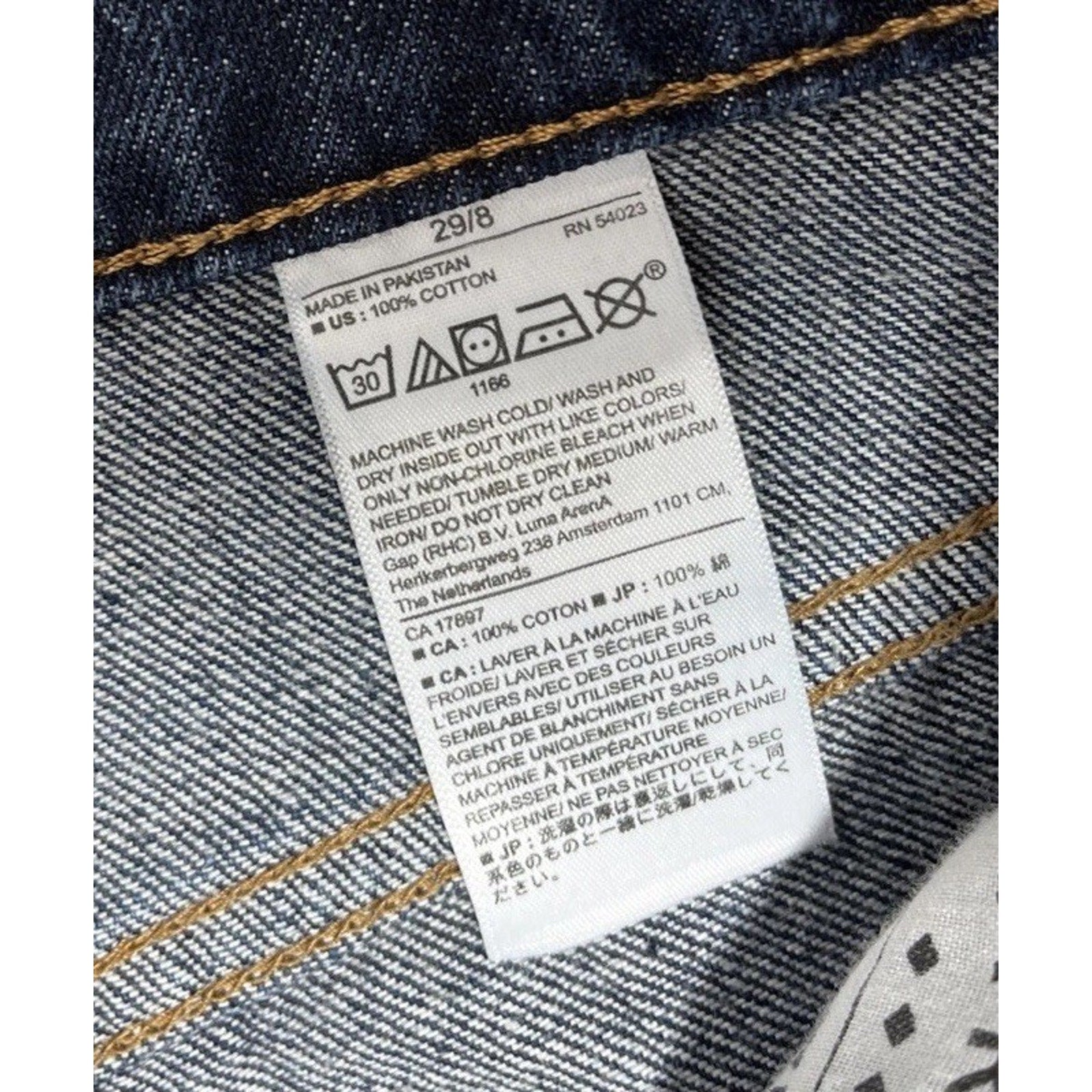 Banana Republic Womens Curvy Straight Jeans Blue Hi Rise Dark Wash 29/8