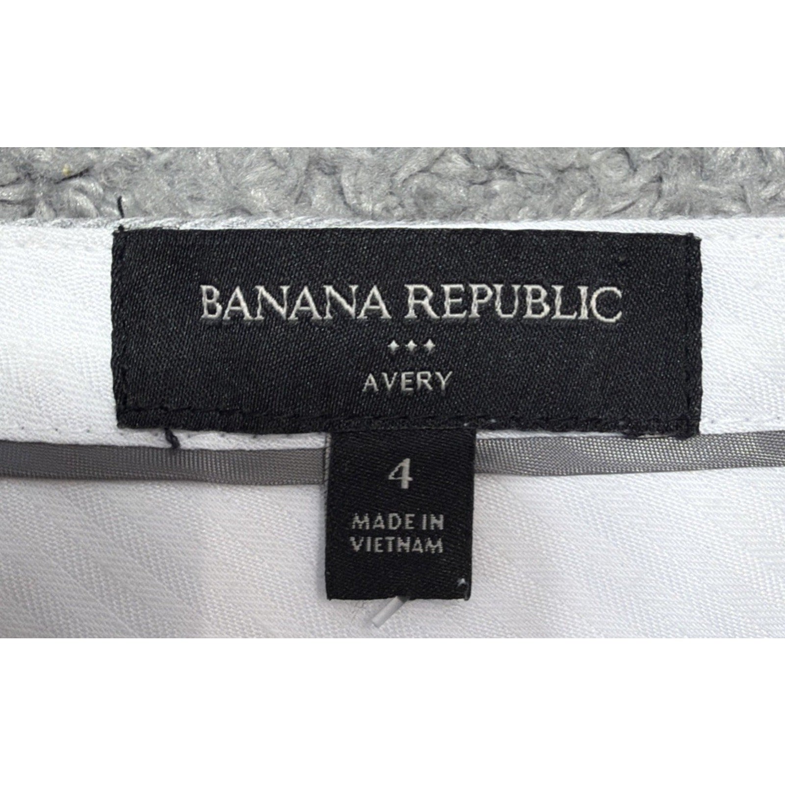 Banana Republic Womens 4 Avery Herringbone Tie Waist Tailored Ankle Pants
