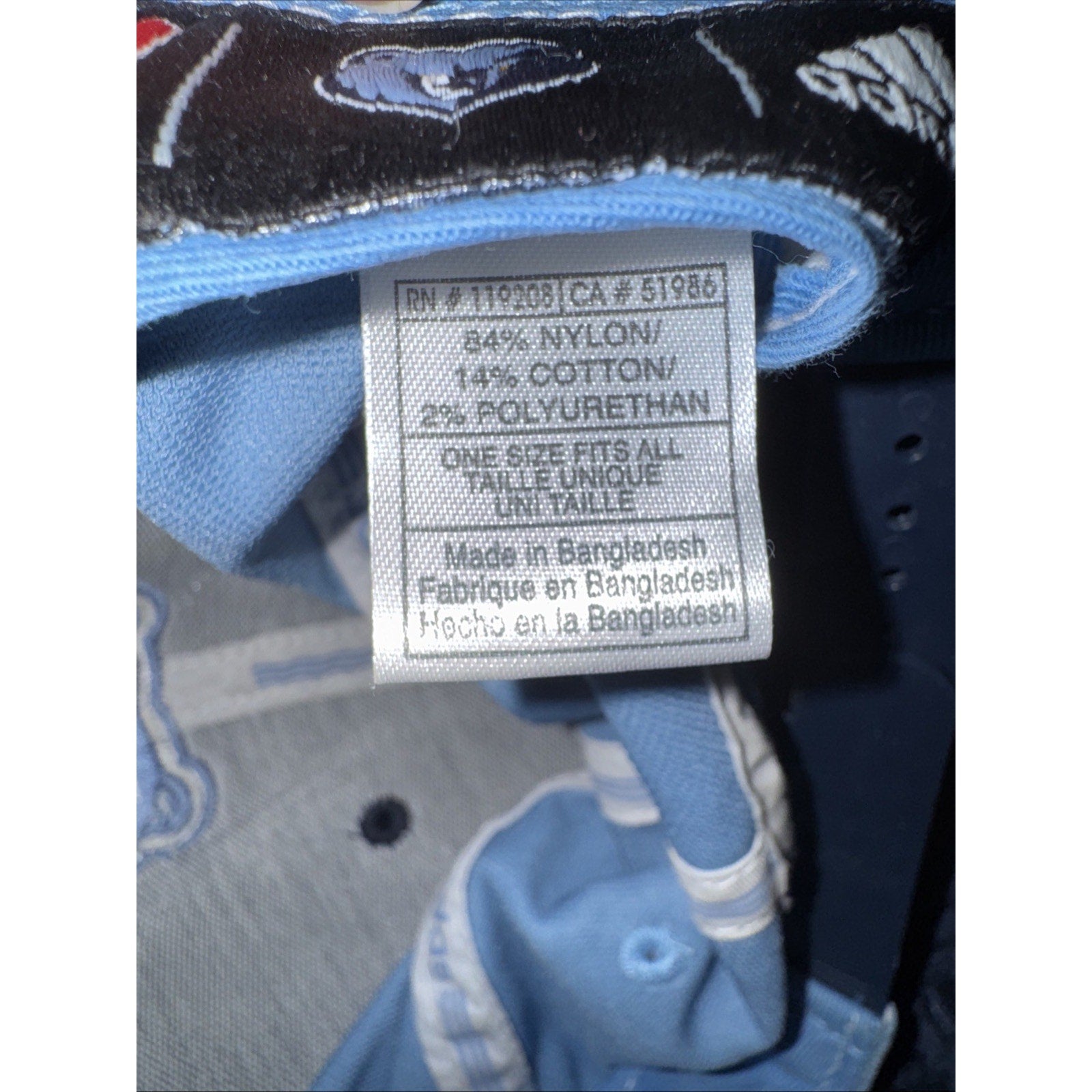 NBA Memphis Grizzlies Adidas Snap Back Cap Two Tone Blue Hat Adjustable One Size