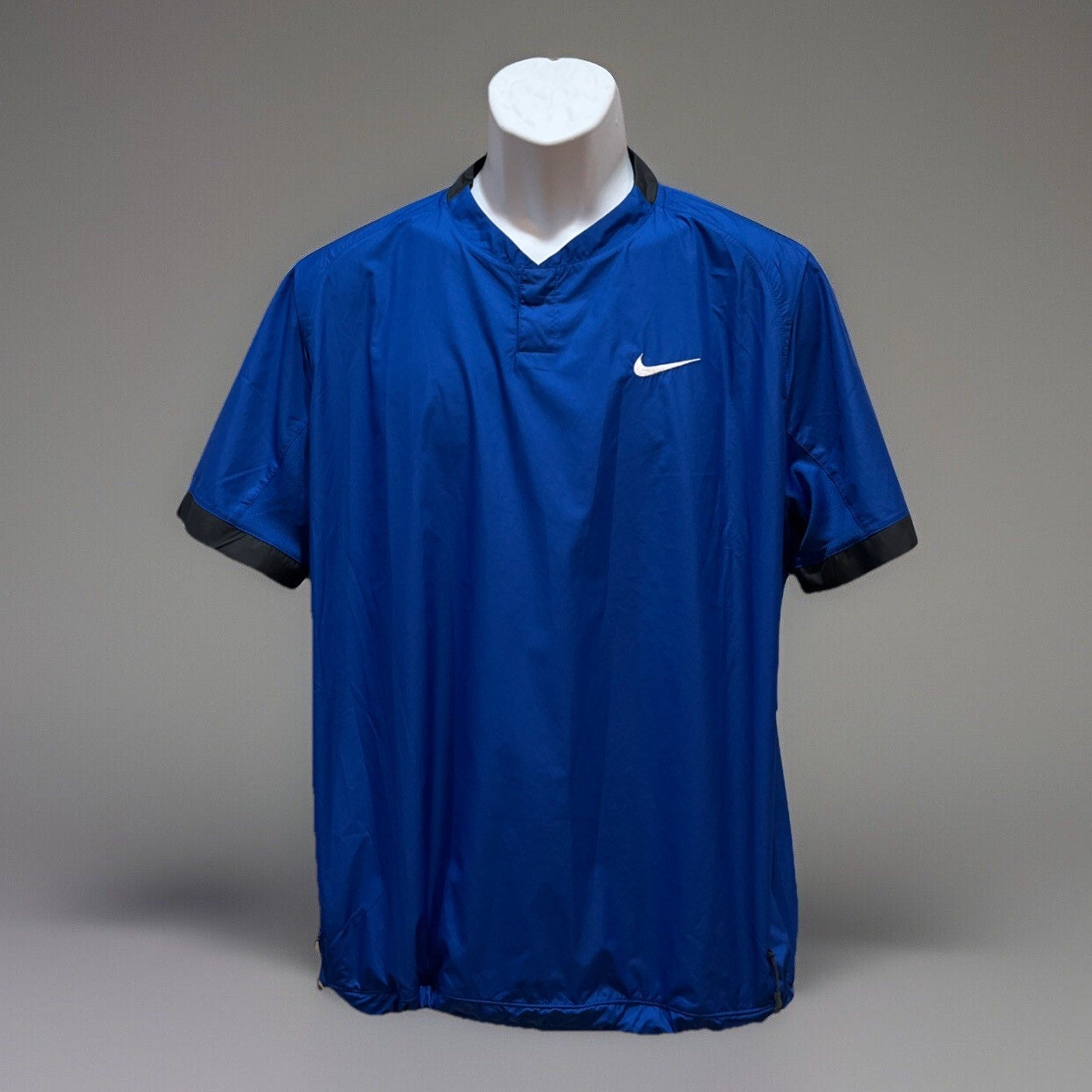 Nike Baseball Softball Short Sleeve Cage Wind Jacket Women's Blue Large