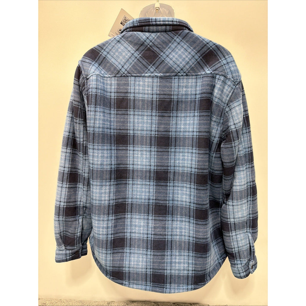 Member's Mark Men's Relaxed Fit Sherpa Lined Chest Pockets Shacket Large New