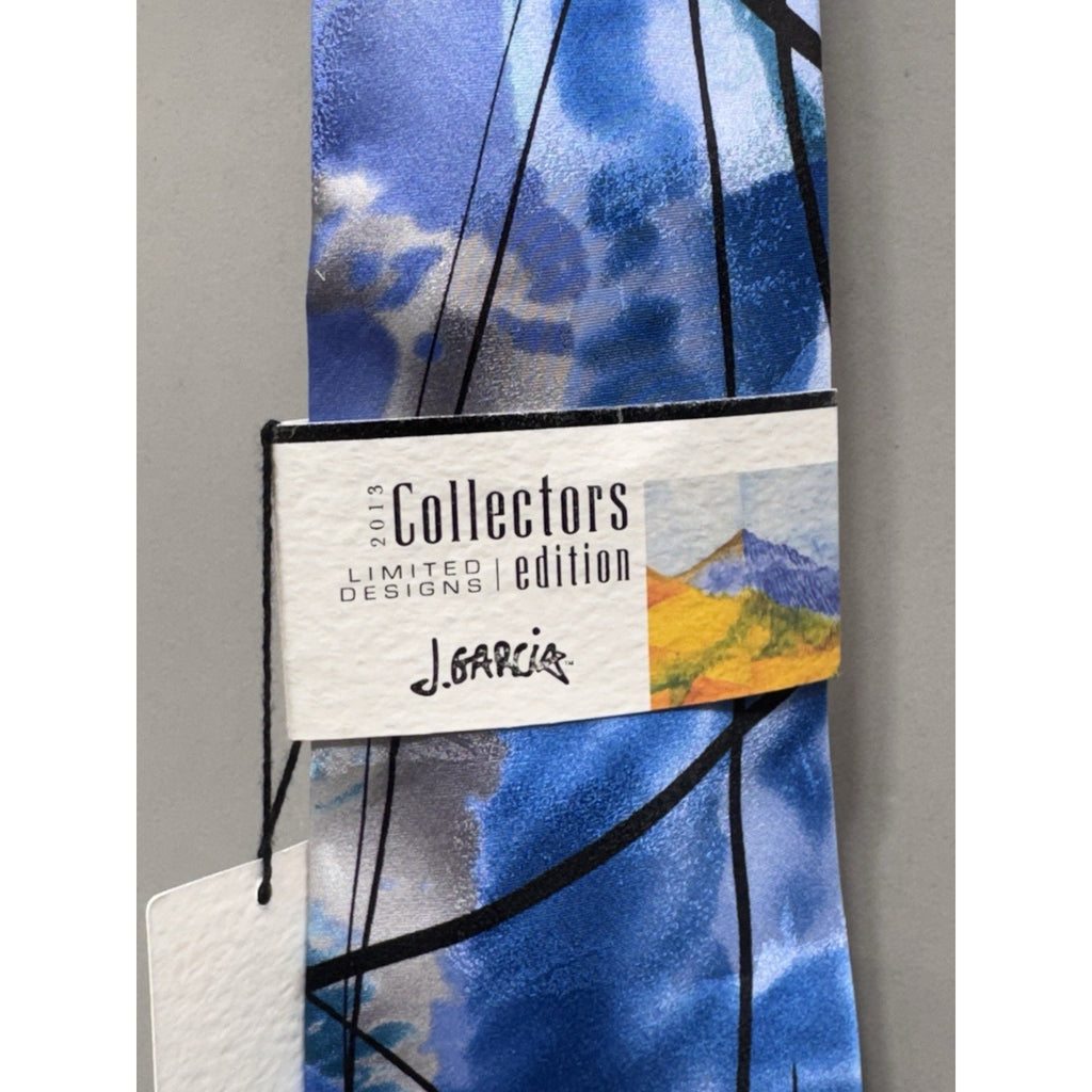 Jerry Garcia 2013 Collectors Edition Mens Necktie Blue Multicolor Tie NWT Guitar