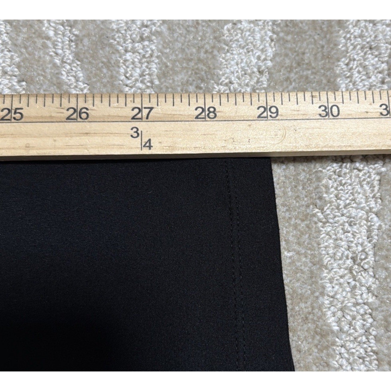 Max Studio S High Rise Black Wide Leg Elastic Waist Pull-on Pants Button Detail