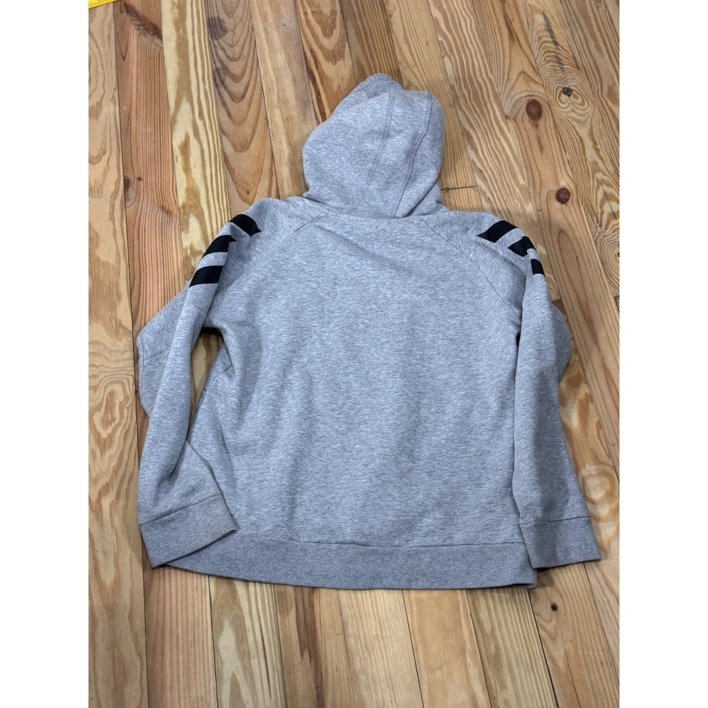 Adidas’s Youth Tech Fleece Grey Black Logo Hoodie Size X-Large 18/20 Pullover