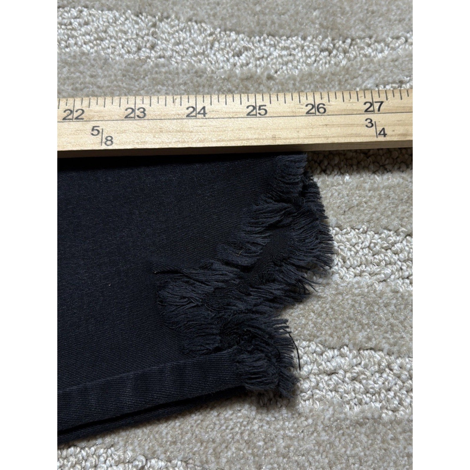 Womens 3/25 Kancan Jeans Black Skinny Distressed Dark Wash