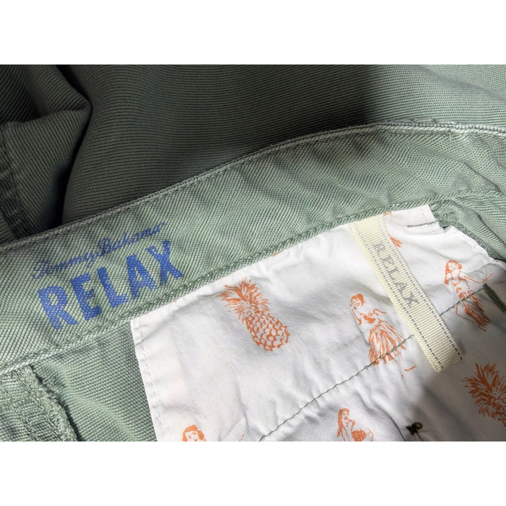 Tommy Bahama Relax Cargo Shorts Men's 36 Green Stretch Preppy 63-TR808