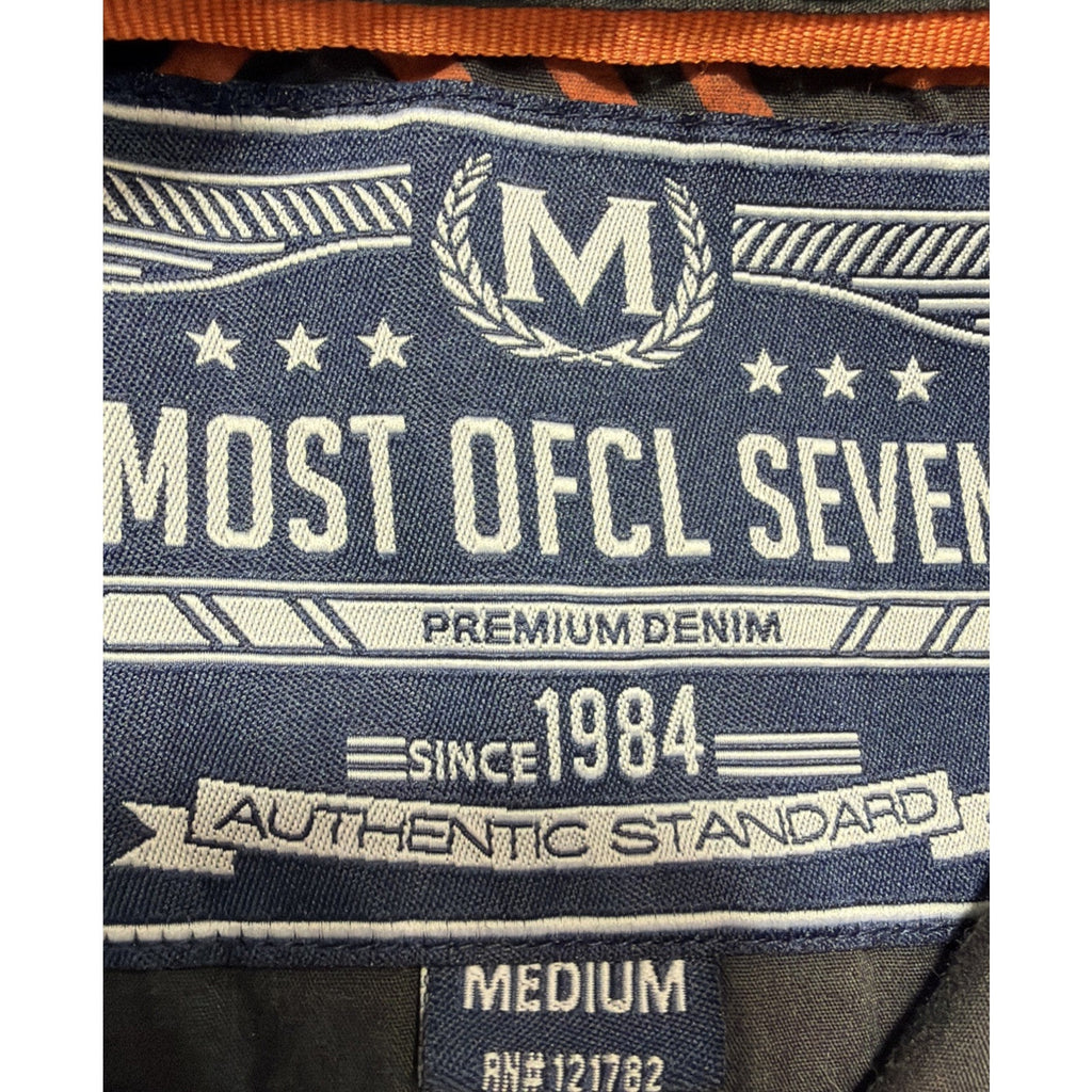 Most Official Seven MO7 Shirt Aztec Mens Medium Short Sleeve Button Western