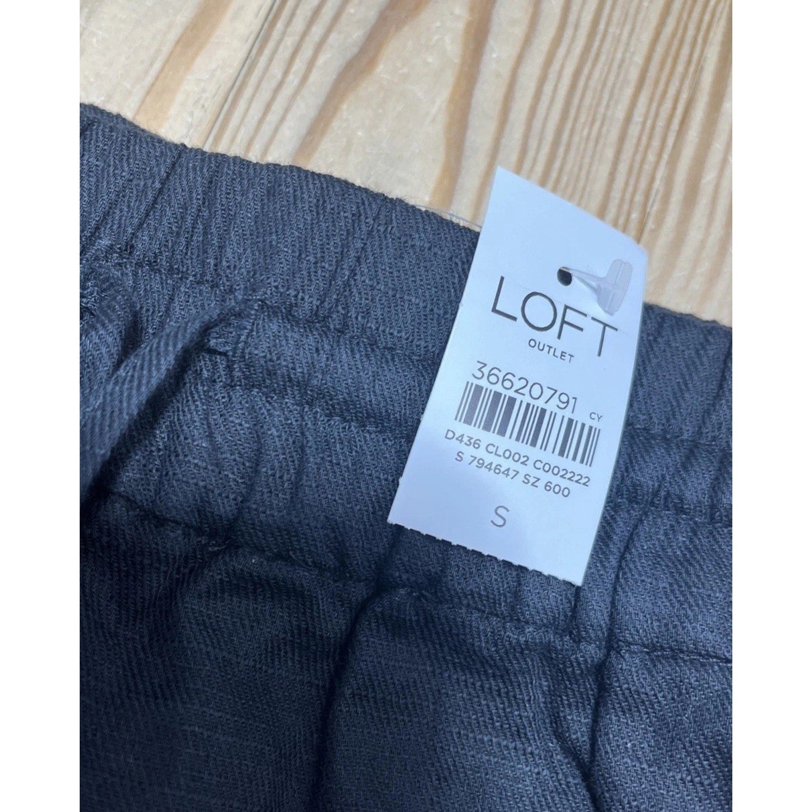 Ann Taylor LOFT Skirt Elastic Waist Drawstring A-Line Pencil Black Size S NWT