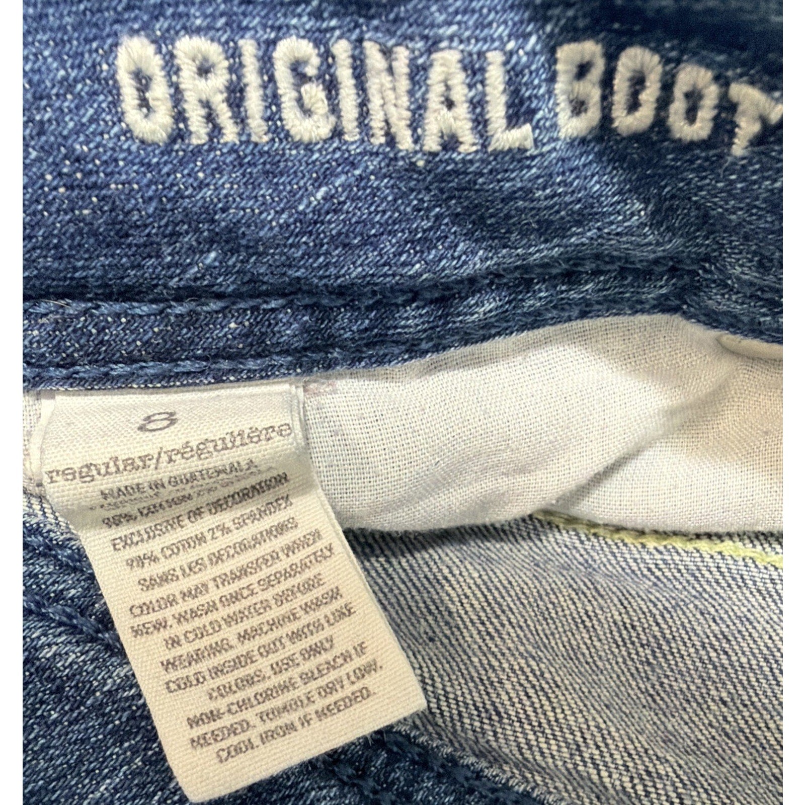 American Eagle Original Boot Bootcut Jeans Mid Rise Classic Sz 8 Stretch 32x31