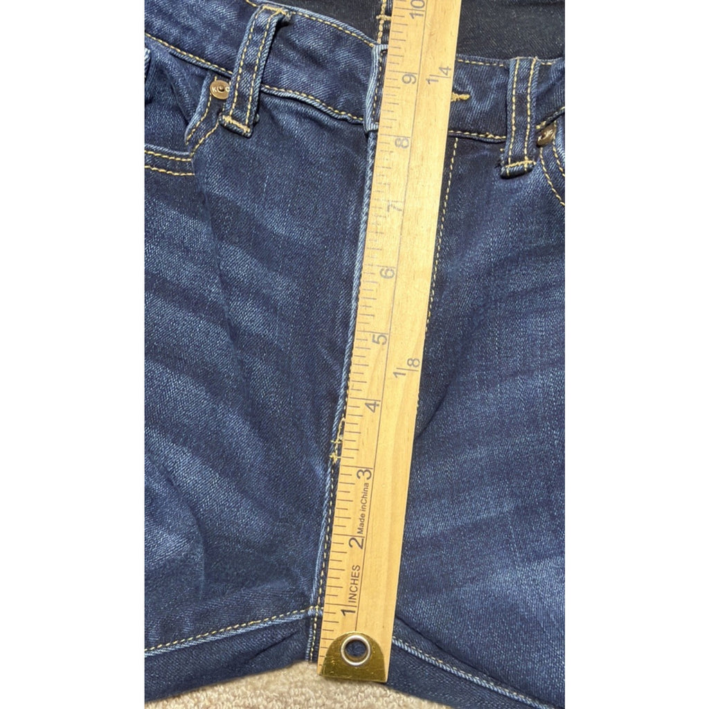 KanCan Los Angeles Mid Rise Dark WASH Skinny Denim Jeans Cut # 3672 Size 7/27