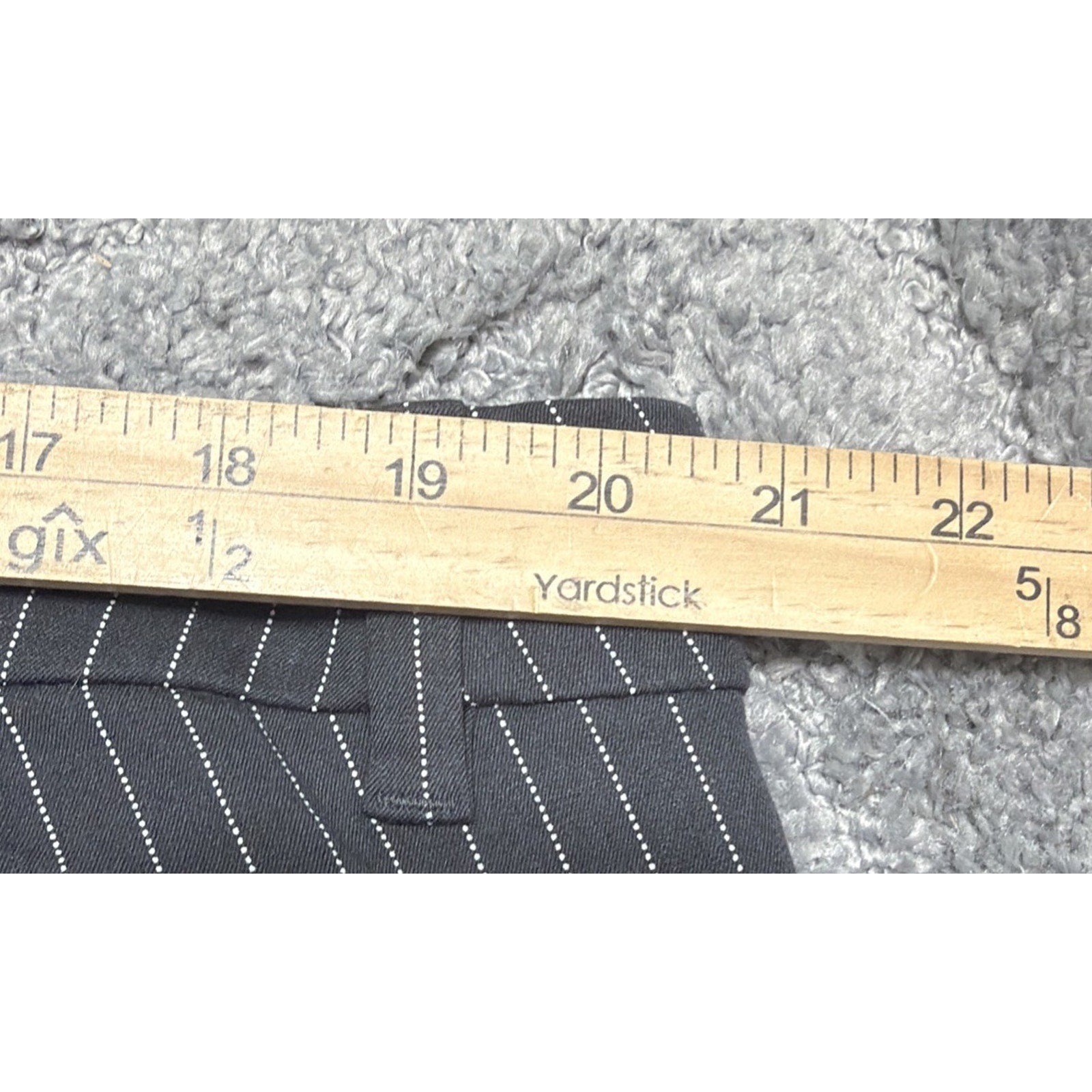 Old Navy High Rise Pixie Skinny Pants Womens Plus Sz 20 Gray Striped Stretch NEW