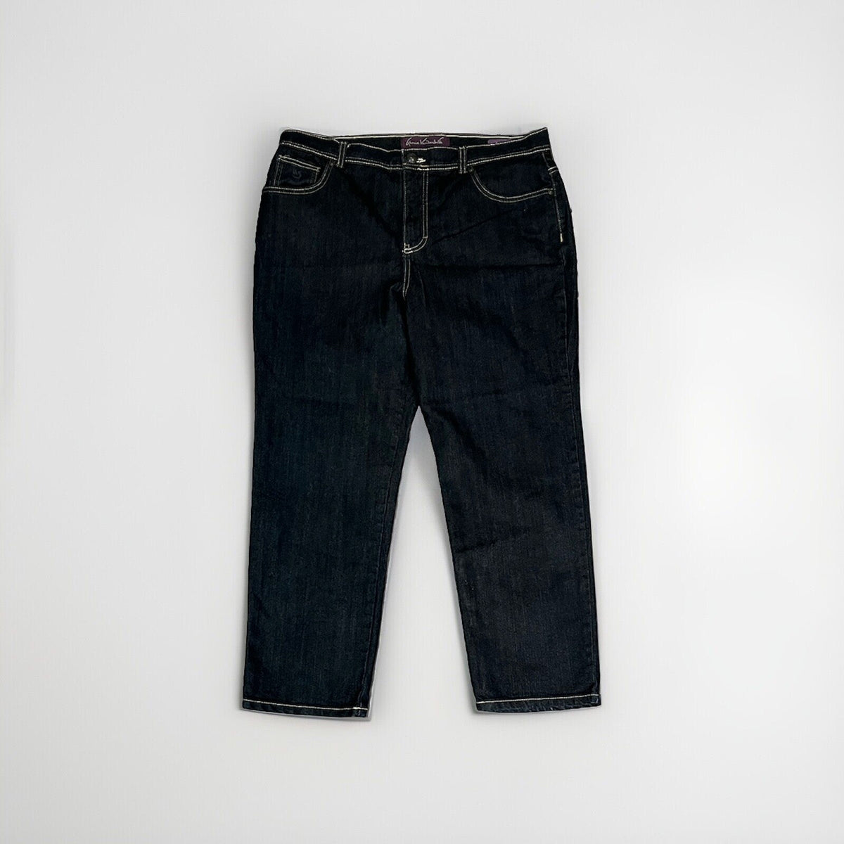 GLORIA VANDERBILT Jeans New Size 16P Amanda Classic Fit Dark Wash 27" Length