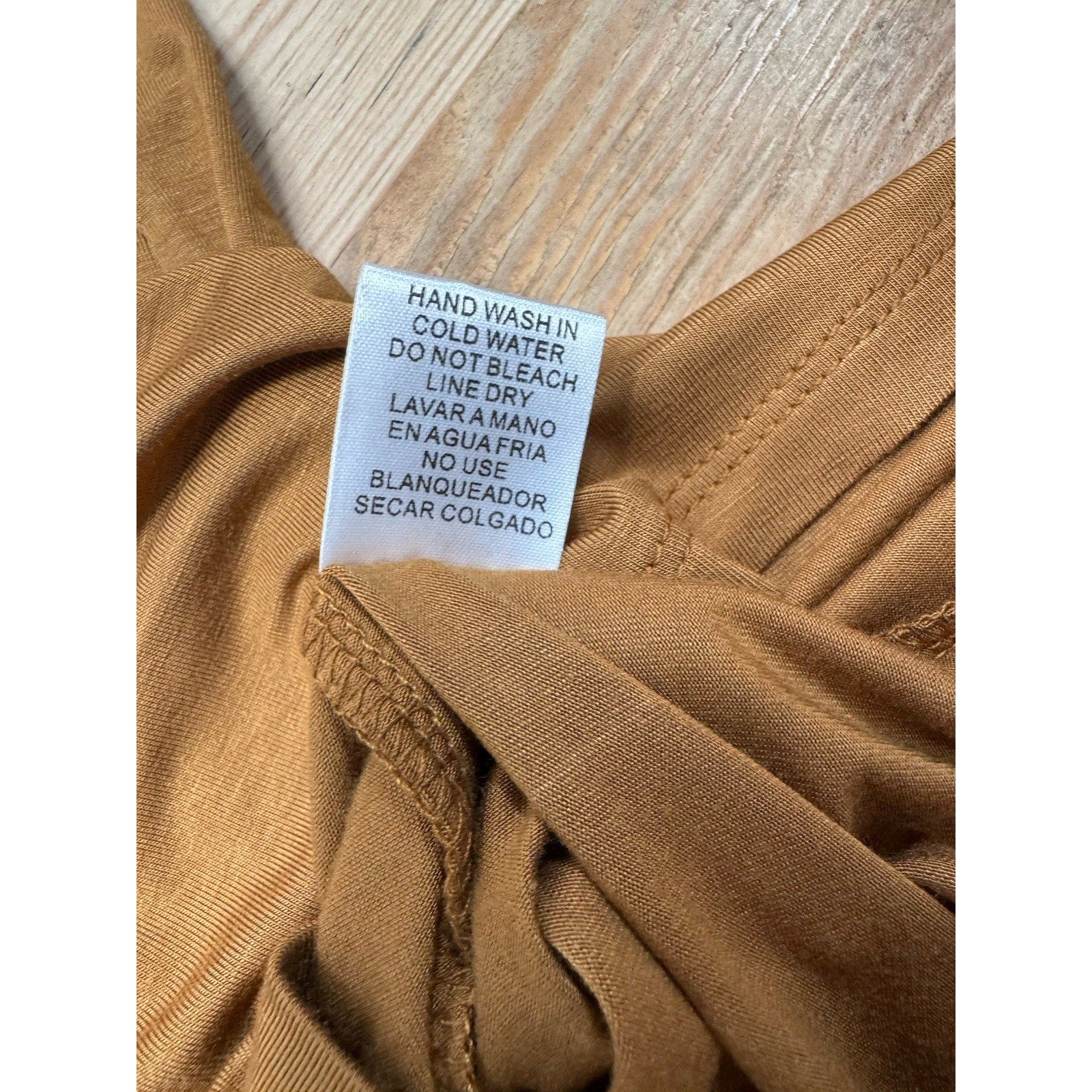 La Miel Burnt Orange Blouse Front Strap Loose Fit Women’s Size Medium
