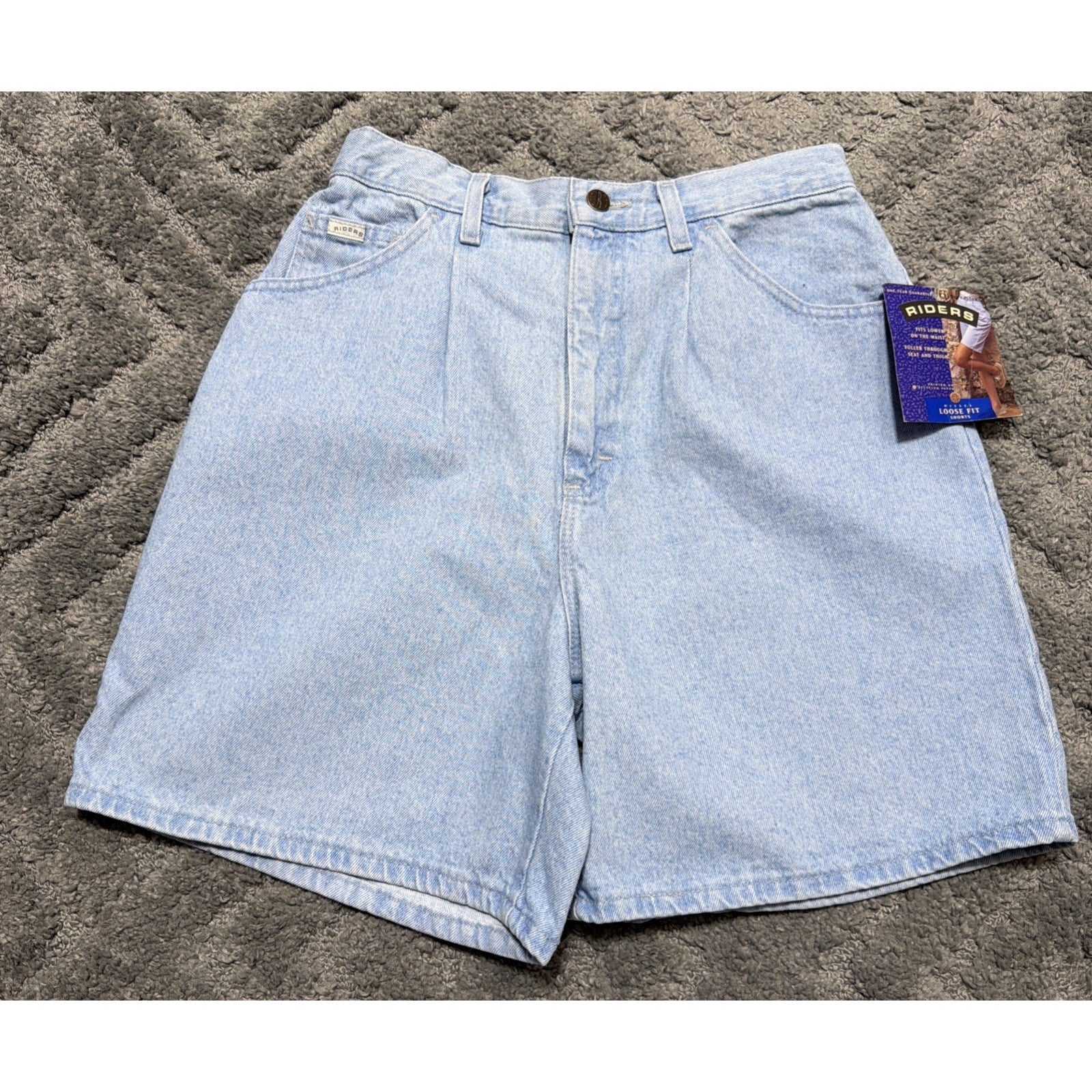 Vtg Lee Riders Loose Fit Mom High Waisted Shorts New Deadstock Made USA 12 27x7