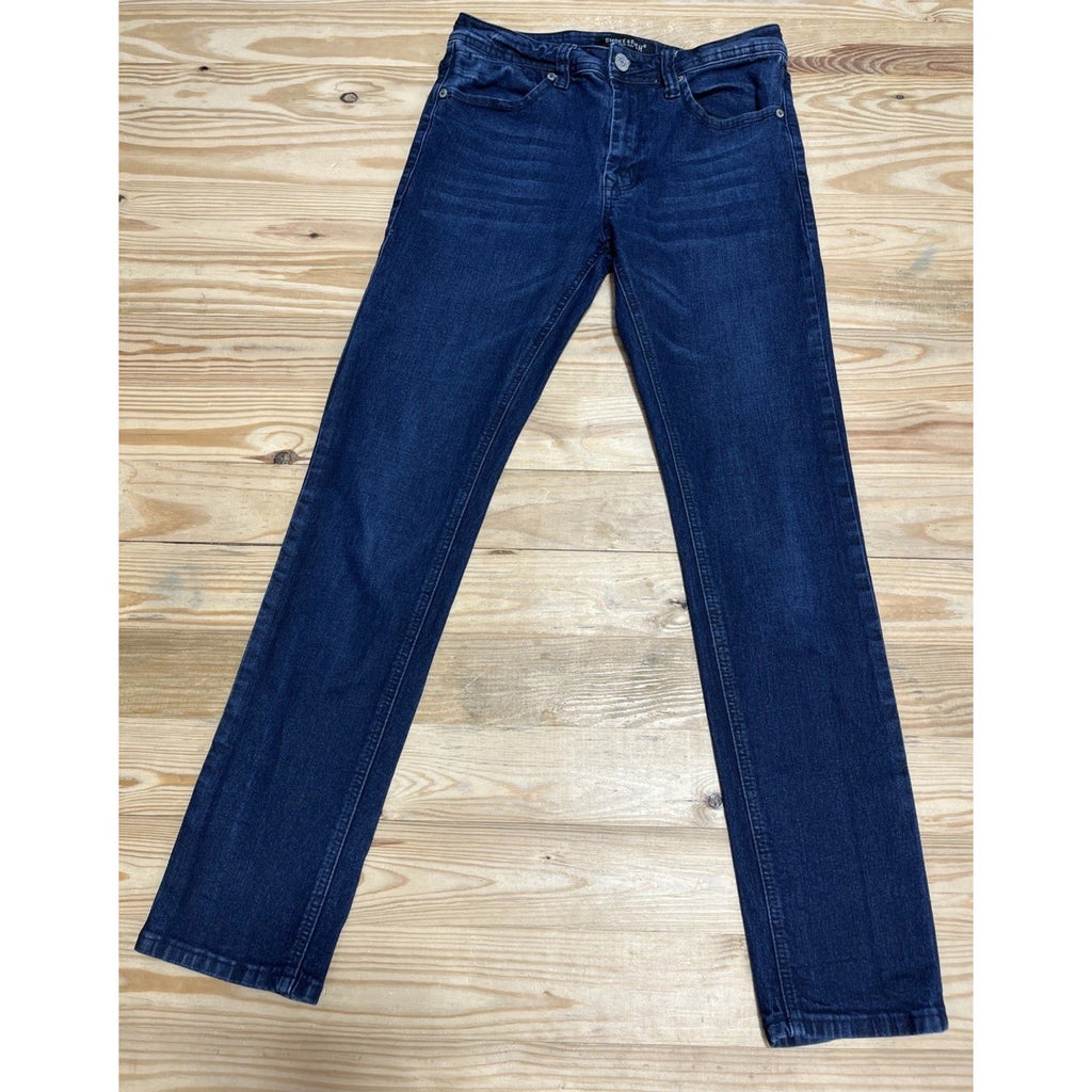 Smoke & Ash Men's Skinny Distressed Blue Jeans Size 29x30 stretch