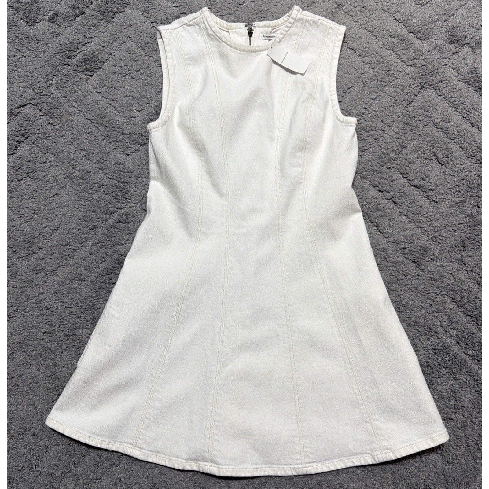 Abercrombie & Fitch Womens M Ivory The A&F Mila Mini Dress NWT