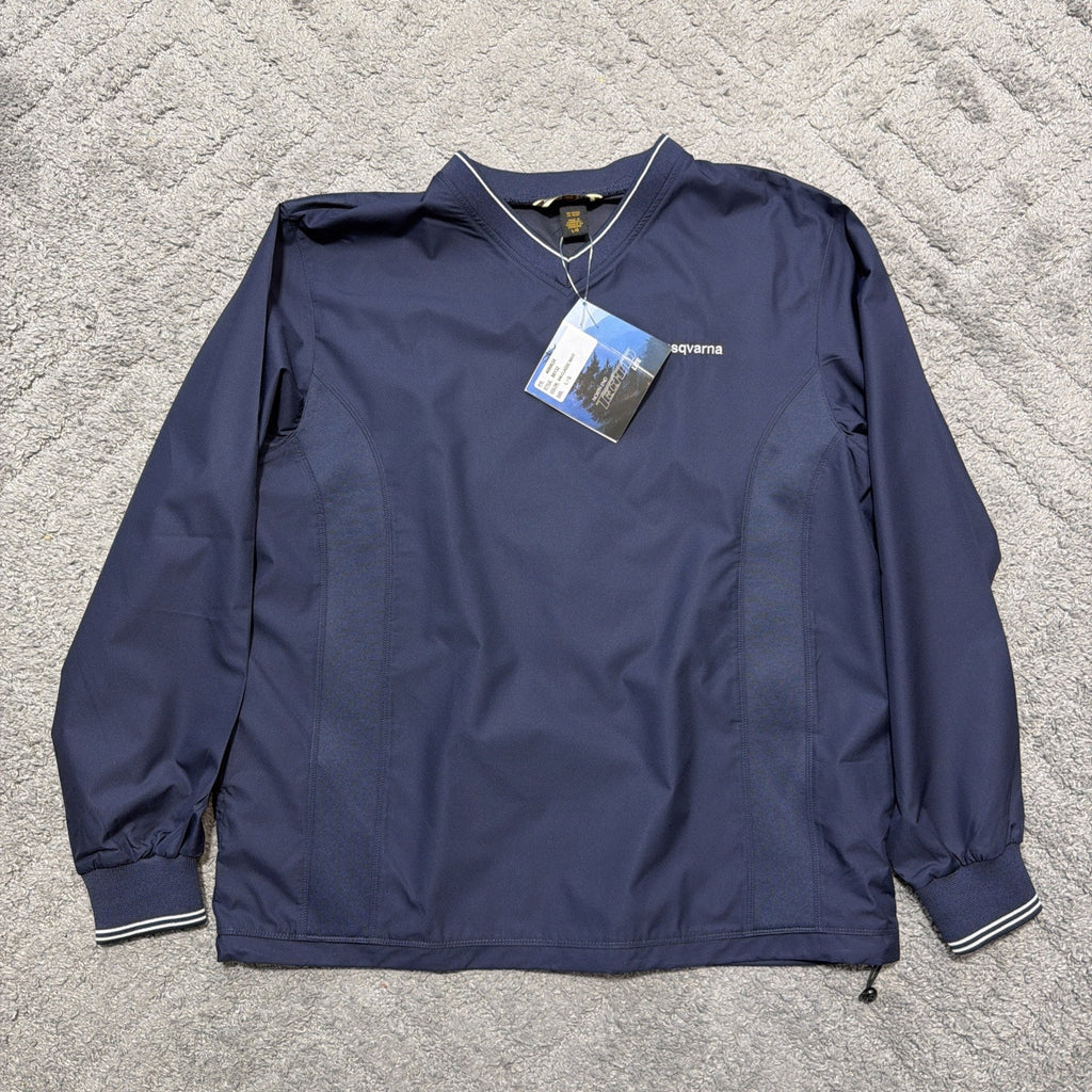 North End Tech Lite Pullover Windbreaker Mens Size L Long Sleeve Husqvarna NWT