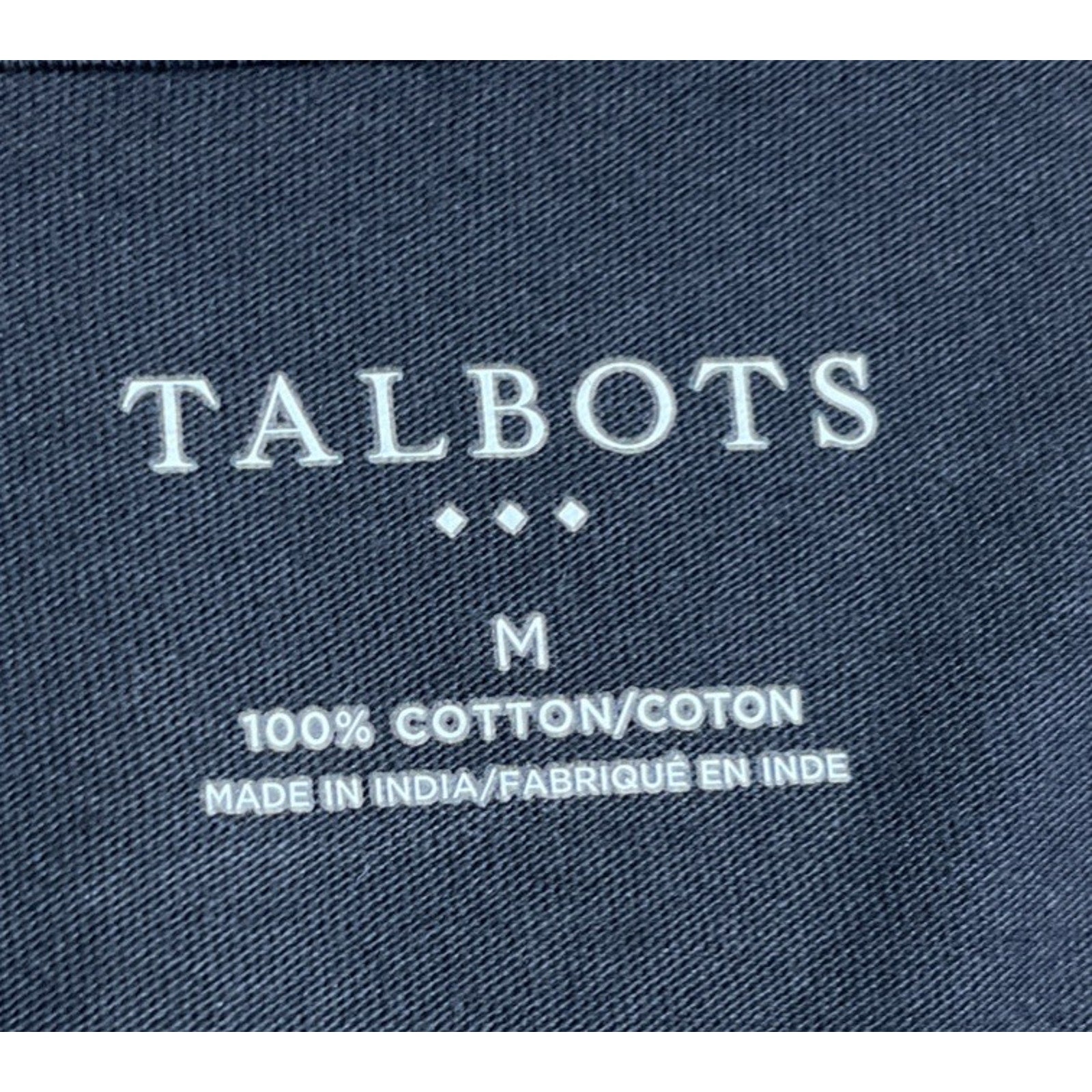 NWT Beautiful Women's M Talbots Black Sequined Design Long Sleeve Knit Top